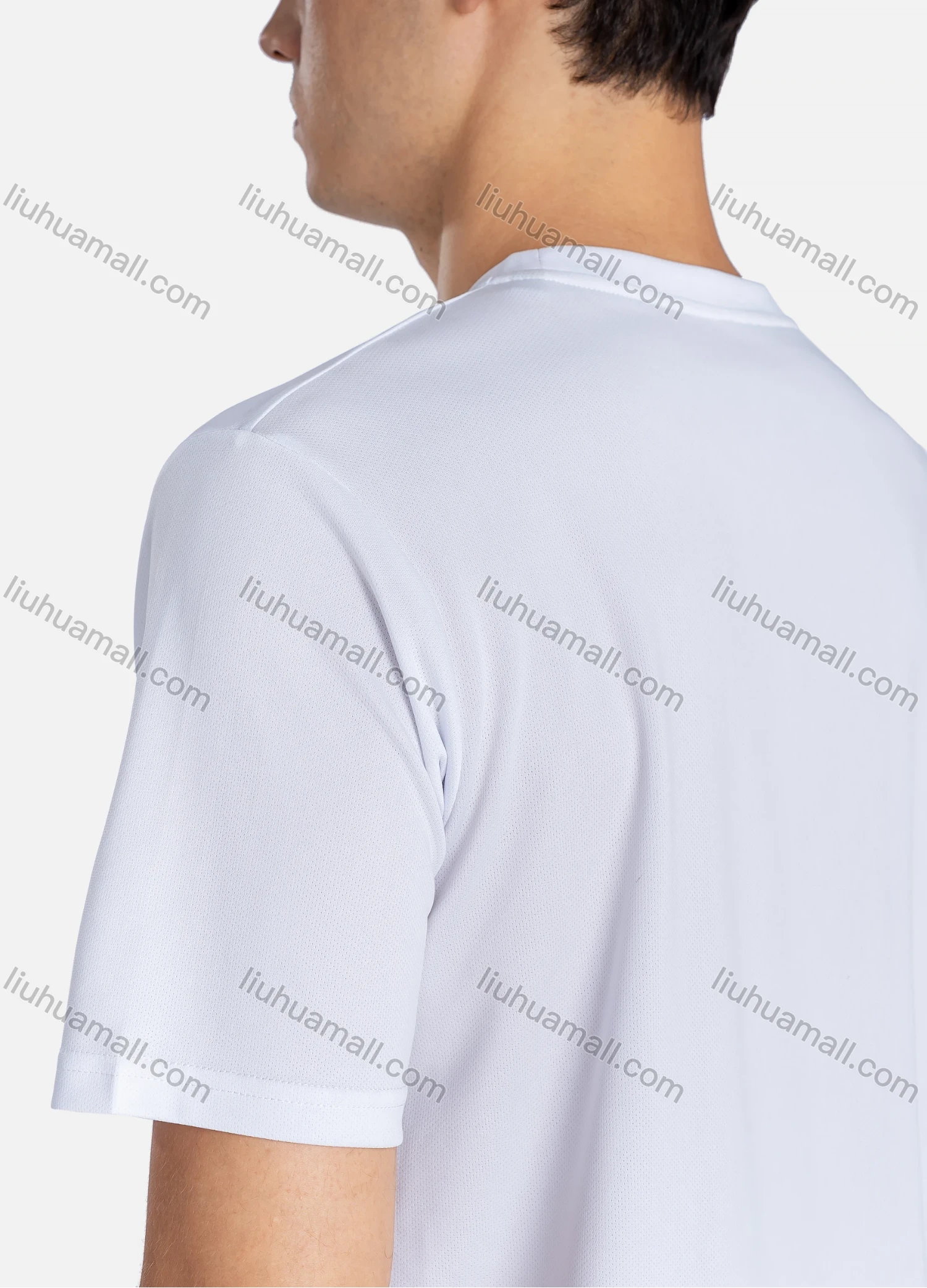 Wholesale Men's Sporty Crew Neck Short Sleeve Abstract Print Breathable T-shirts B1917# - Liuhuamall