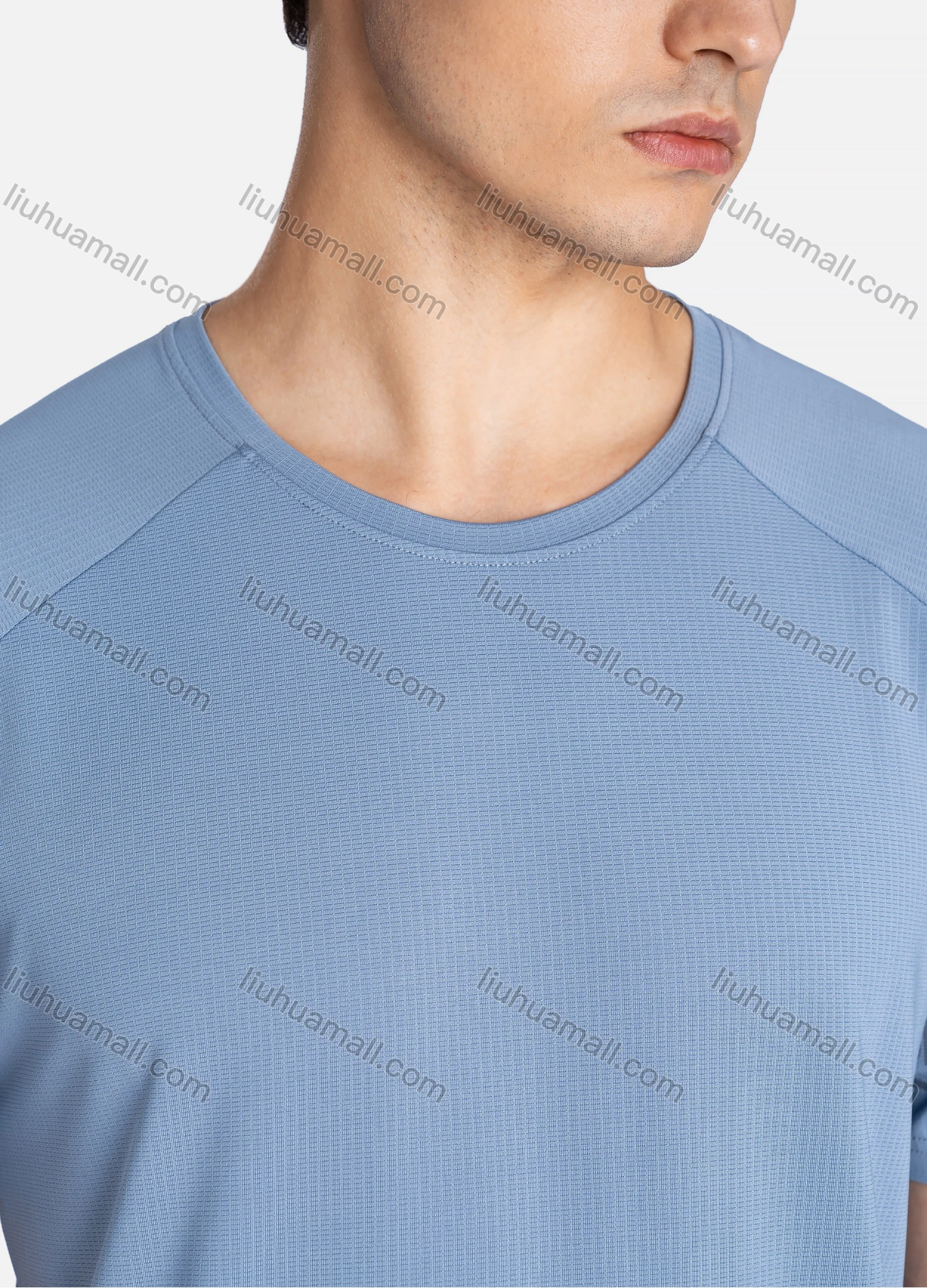 Wholesale Men's Sporty Crew Neck Short Sleeve Plain Breathable Quick Drying T-shirts - Liuhuamall