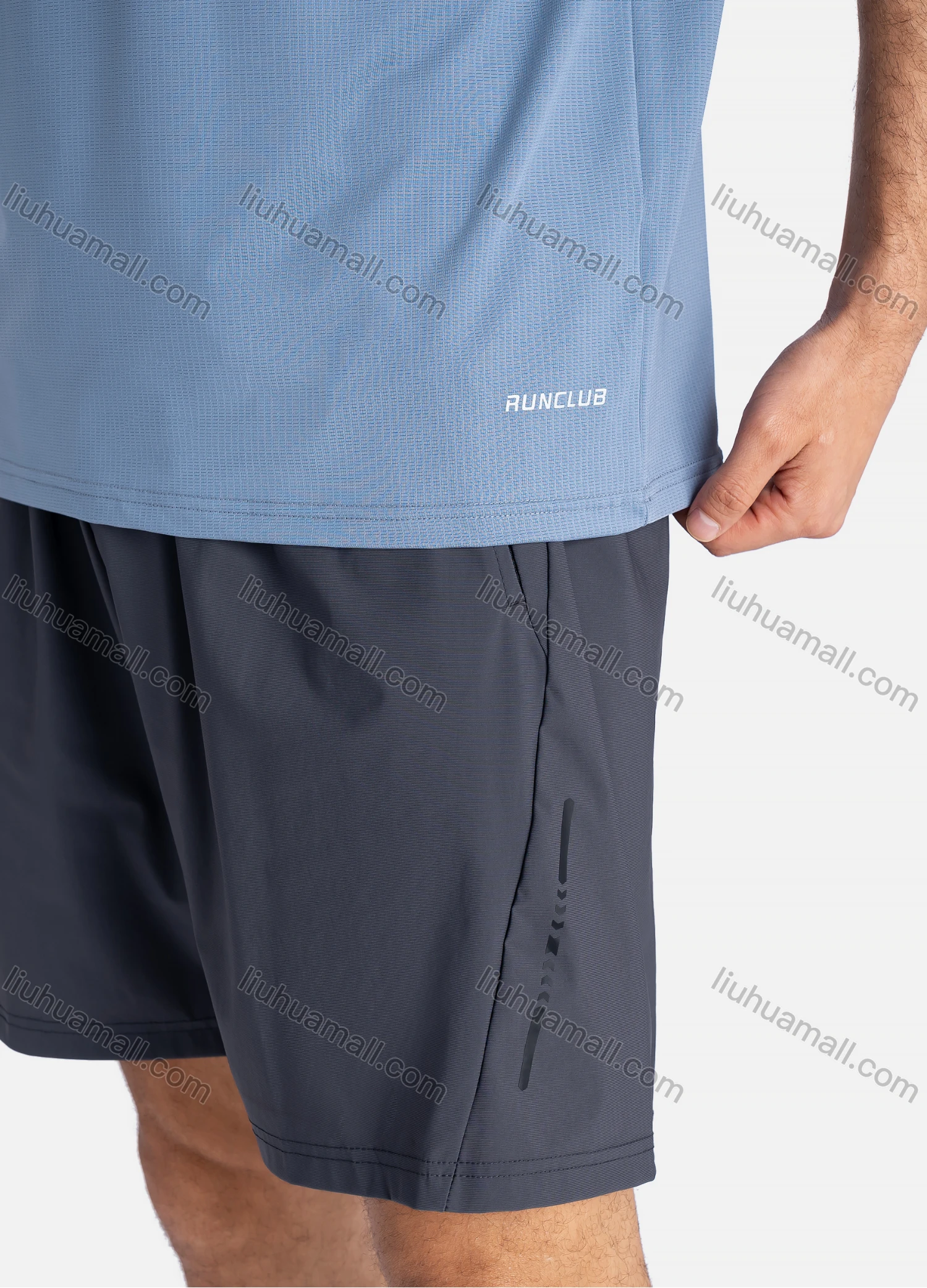 Wholesale Men's Sporty Crew Neck Short Sleeve Plain Breathable Quick Drying T-shirts - Liuhuamall