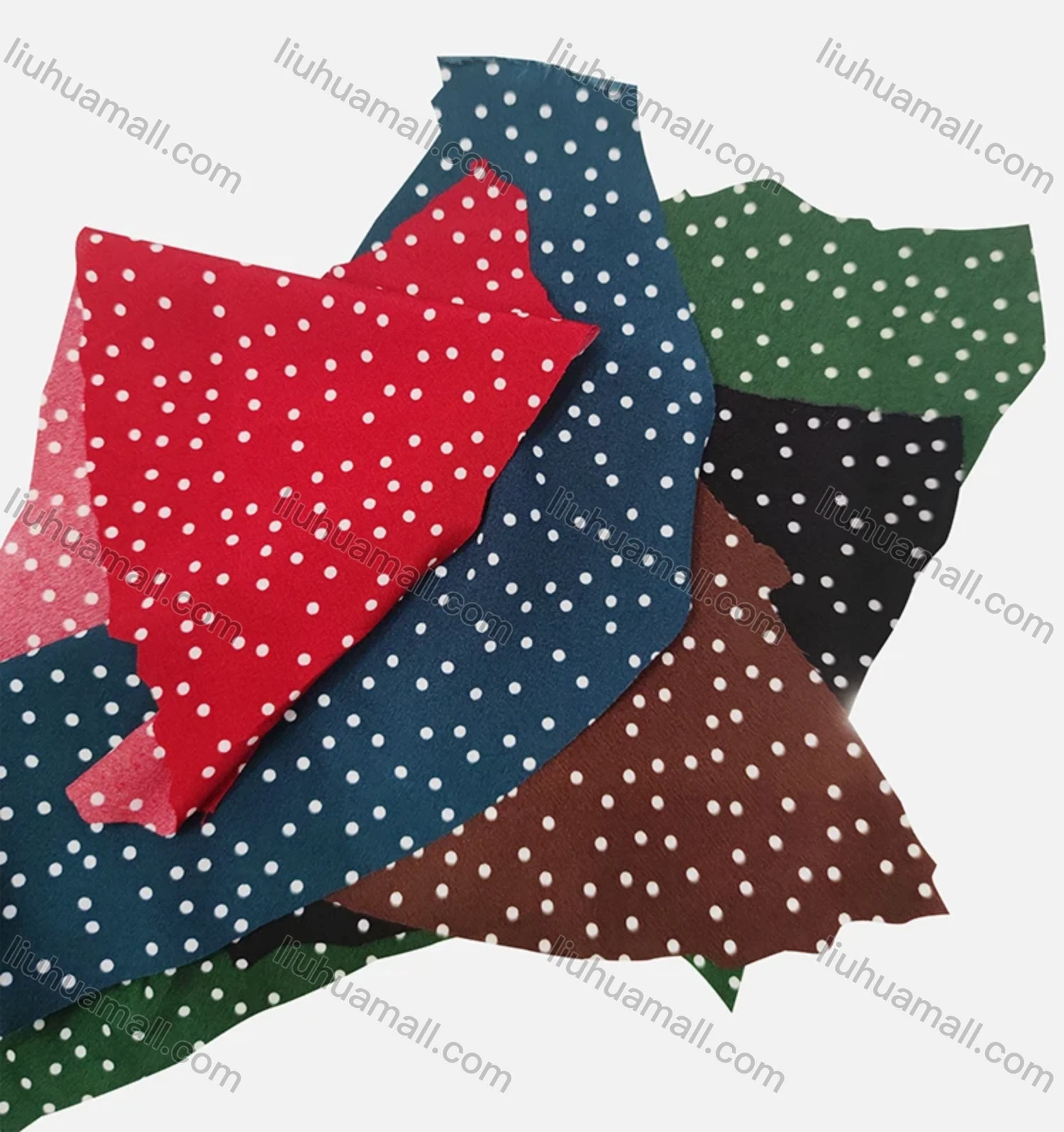 Wholesale Women's Casual Crew Neck Cap Sleeve Pin Dot Ruffle Trim Blouse - Liuhuamall