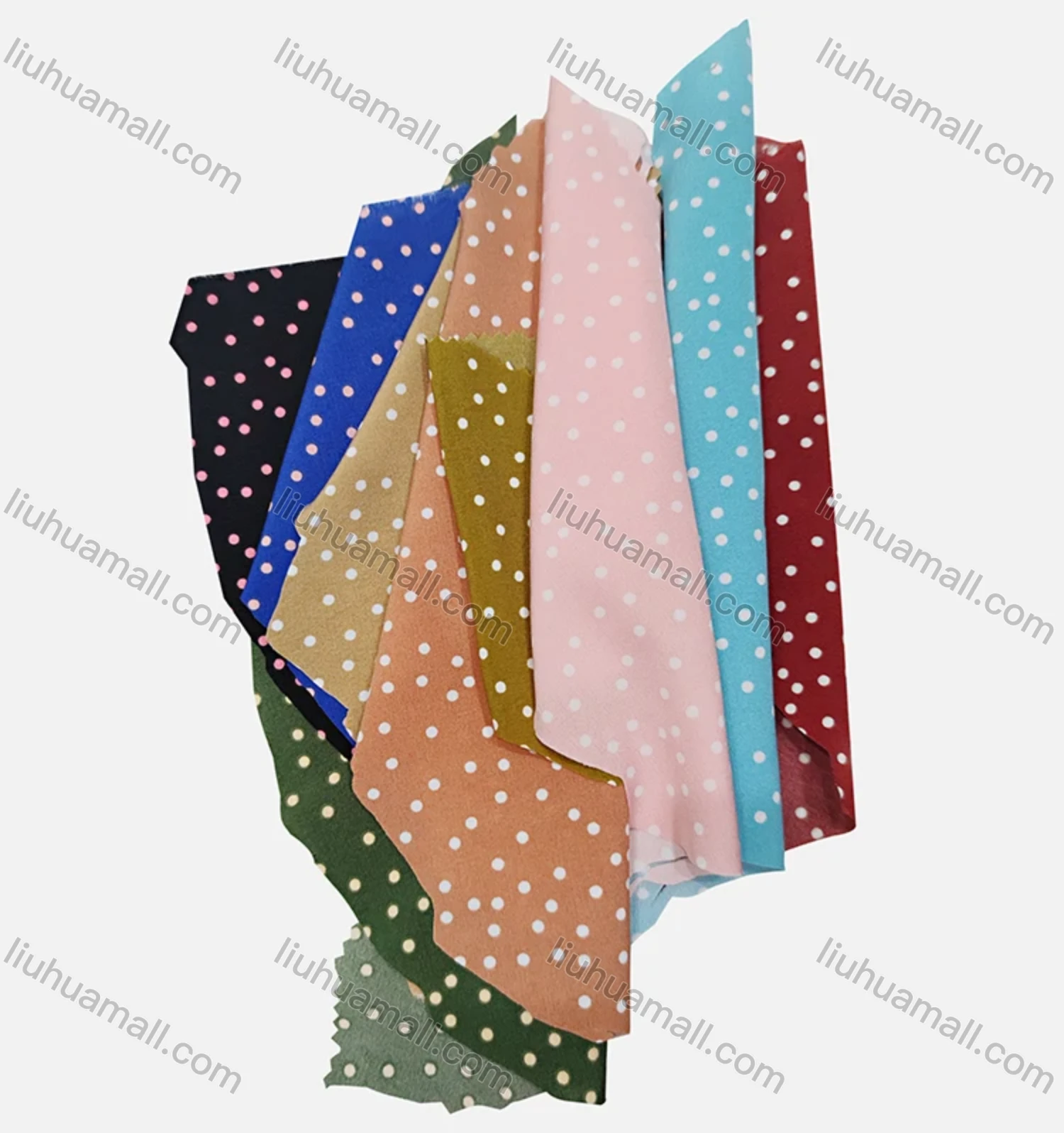 Wholesale Women's Casual Crew Neck Cap Sleeve Pin Dot Ruffle Trim Blouse - Liuhuamall