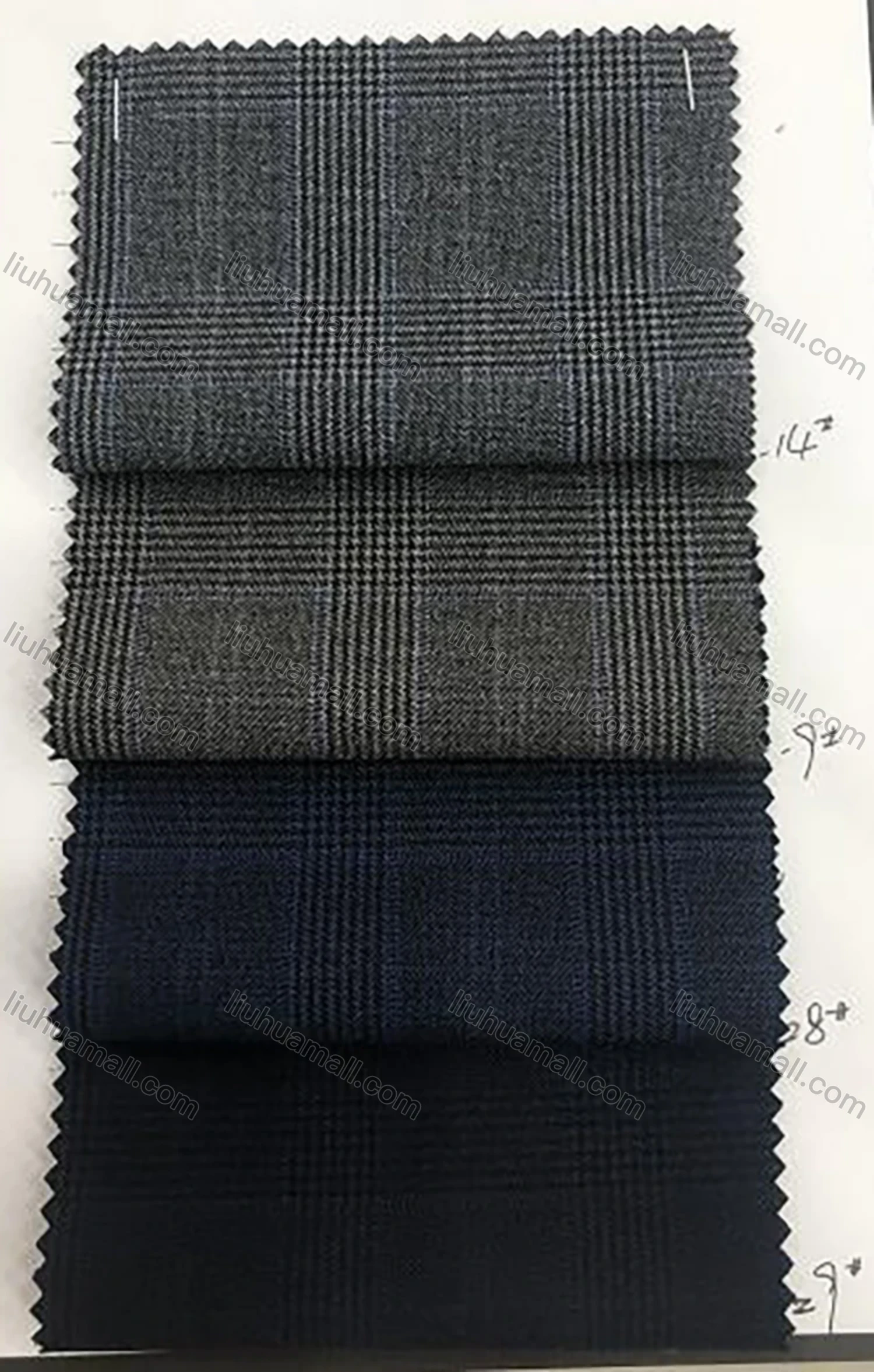 Wholesale Men's Formal Lapel Long Sleeve Single Breasted Multiple Pockets Plaid Blazer Jackets - Liuhuamall