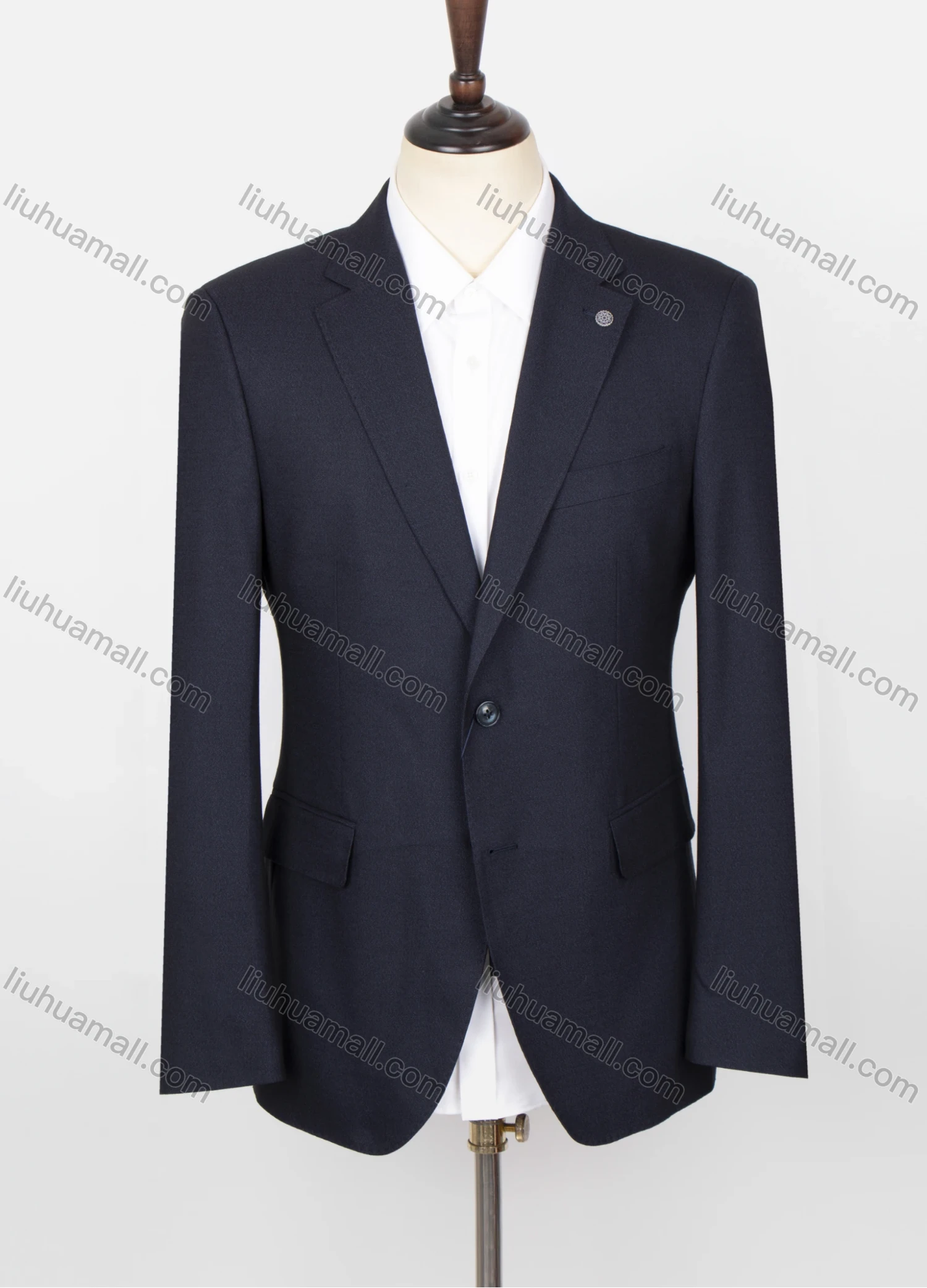 Wholesale Men's Formal Lapel Long Sleeve Single Breasted Patch Pocket Plain Blazer Jackets - Liuhuamall