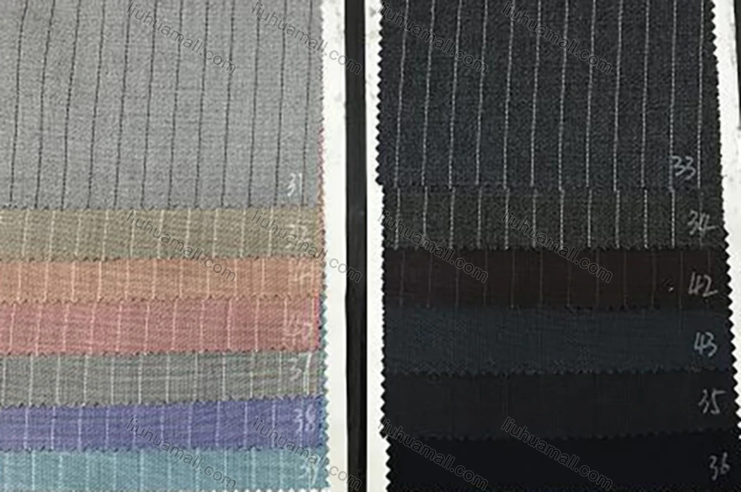 Wholesale Men's Striped Button Front Multiple Pockets Blazer & Suit Pants 2-Piece Suit Sets BA220501# - Liuhuamall