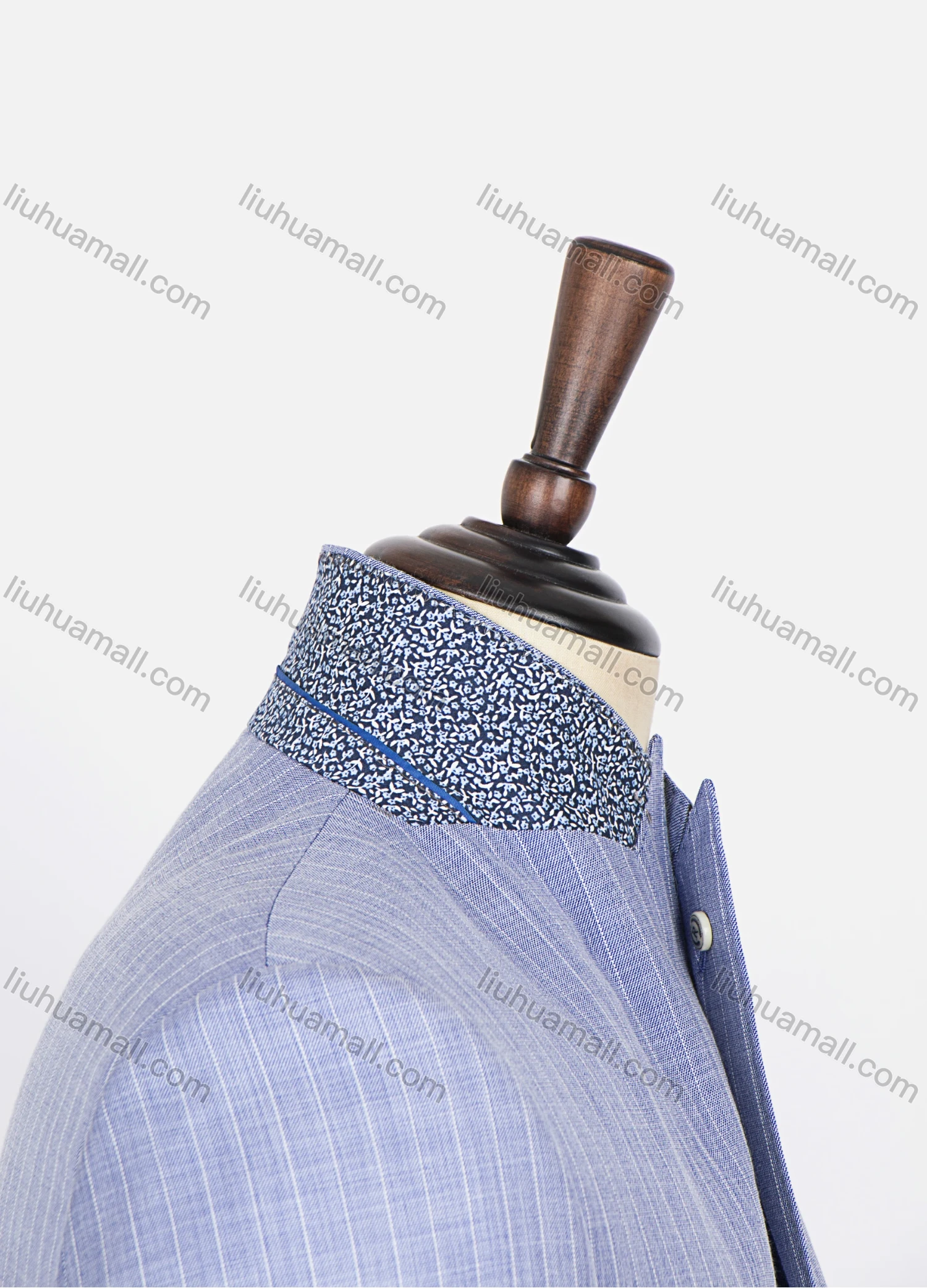 Wholesale Men's Striped Button Front Multiple Pockets Blazer & Suit Pants 2-Piece Suit Sets BA220501# - Liuhuamall