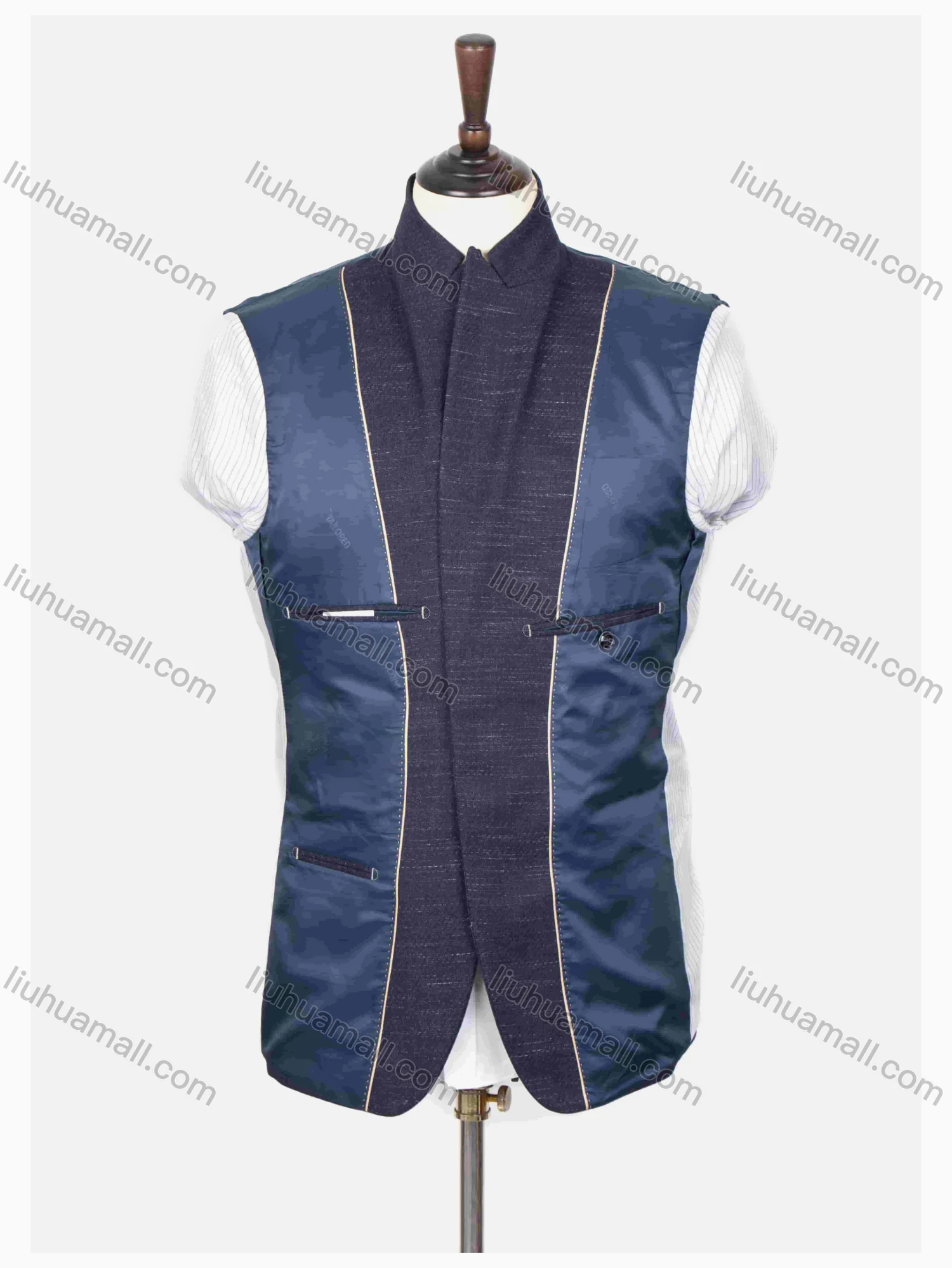 Wholesale Men's Formal Lapel Long Sleeve Two Buttons Plain Blazer Jackets - Liuhuamall