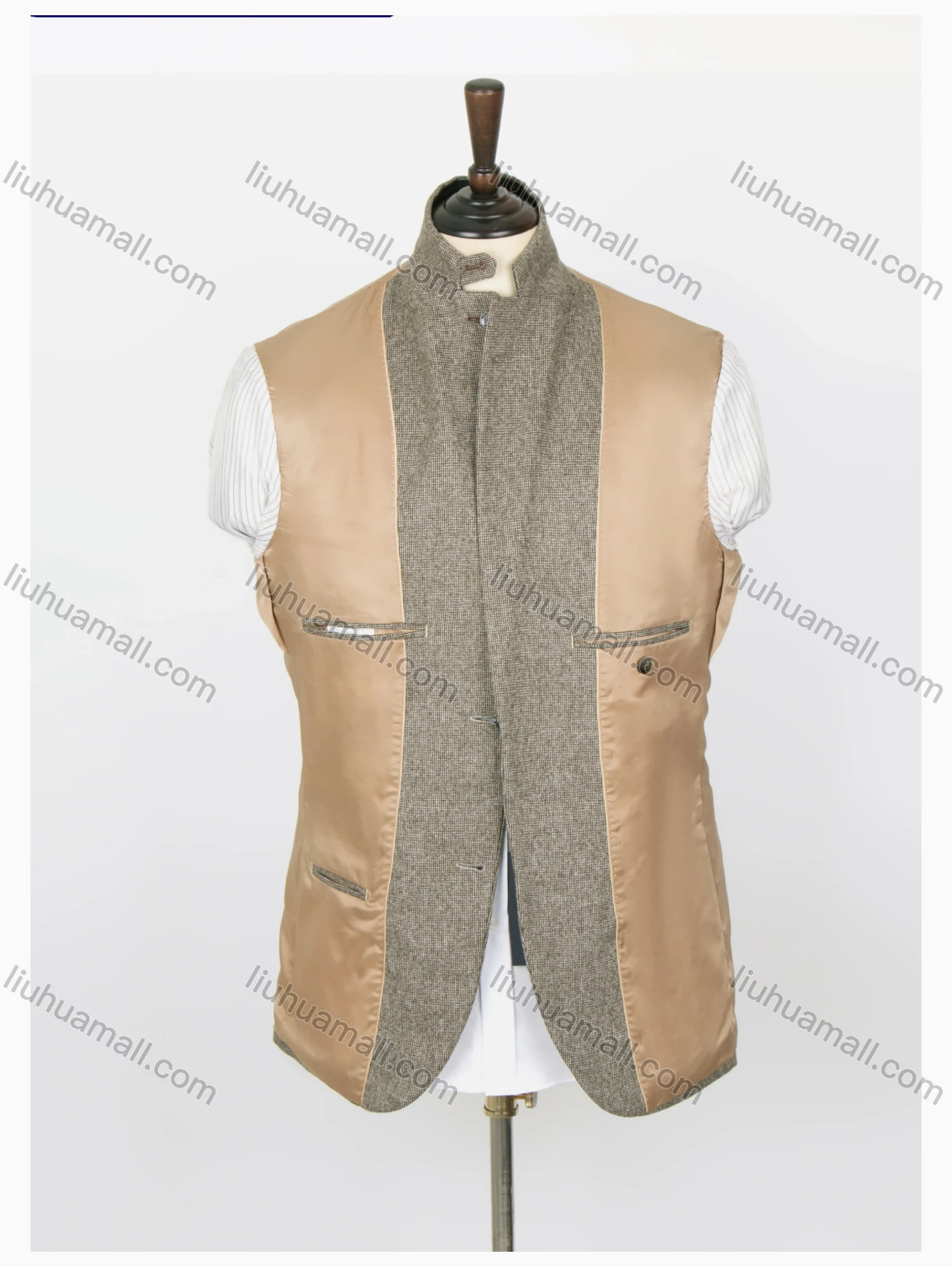 Wholesale Men's Formal Lapel Plain Long Sleeve Two Buttons Flap Pockets Blazer Jackets - Liuhuamall