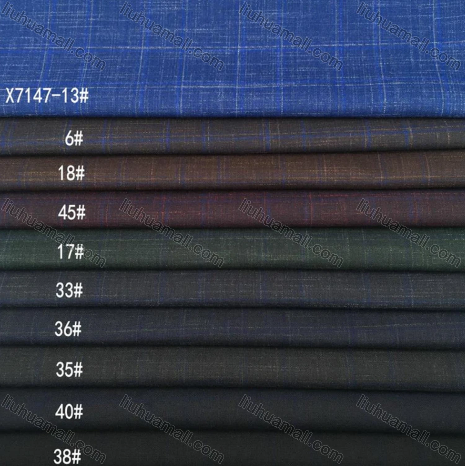 Wholesale Men's Formal Lapel Long Sleeve Two Buttons Flap Pockets Plaid Blazer Jackets - Liuhuamall