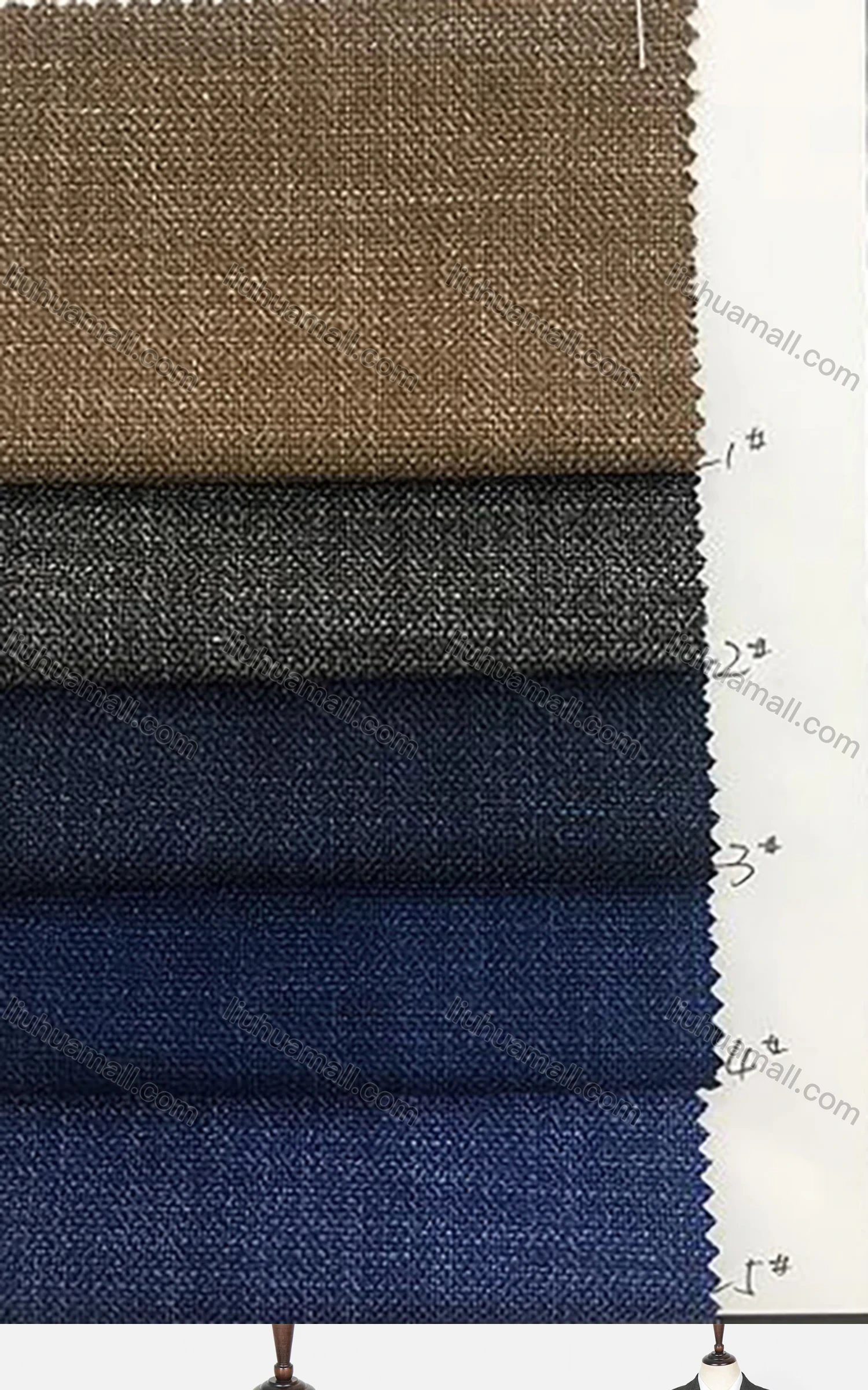 Wholesale Men's Business Plain Two Buttons Flap Pockets Blazer & Suit Pants 2-Piece Suit Sets GF220306# - Liuhuamall