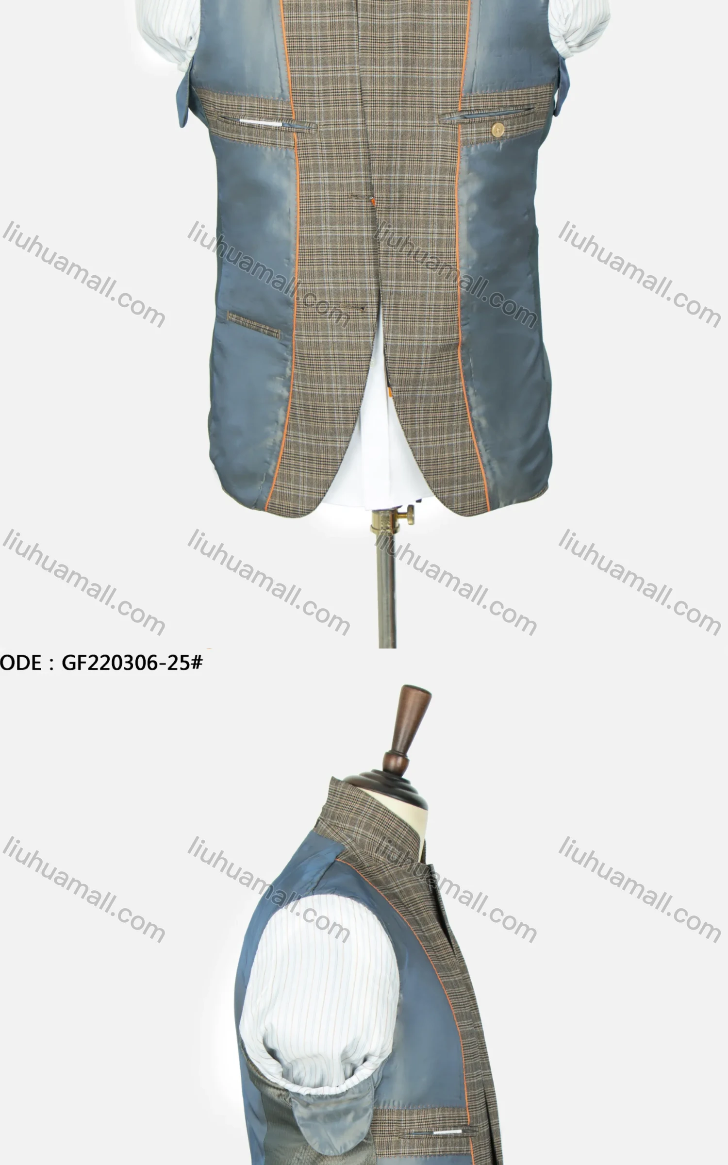 Wholesale Men's Business Plain Two Buttons Flap Pockets Blazer & Suit Pants 2-Piece Suit Sets GF220306# - Liuhuamall