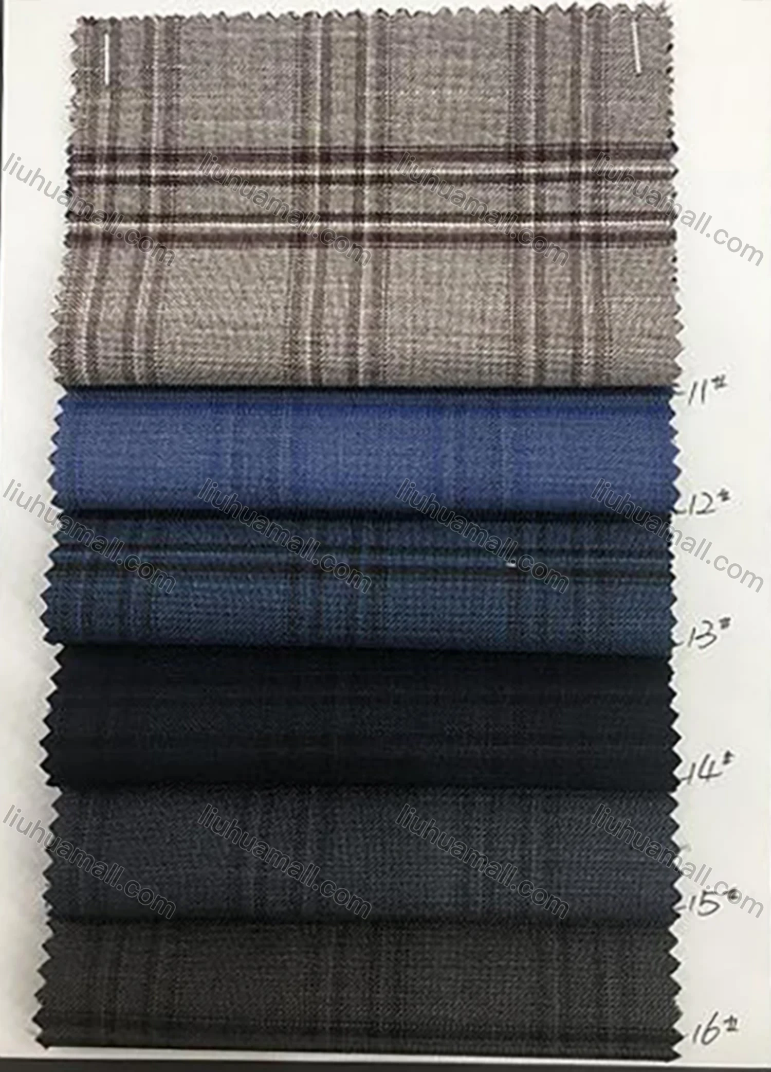 Wholesale Men's Formal Lapel Long Sleeve Two Buttons Patch Pocket Plaid Blazer Jackets - Liuhuamall