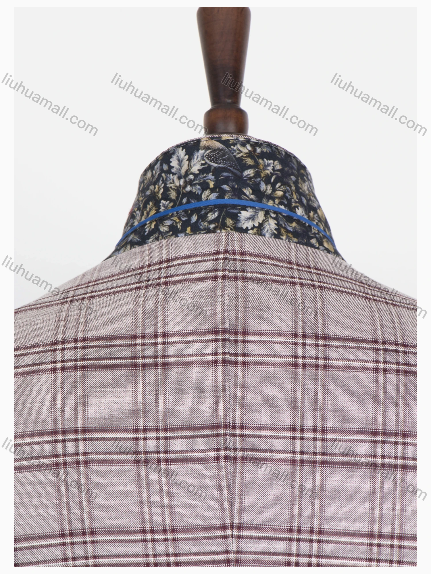 Wholesale Men's Formal Lapel Long Sleeve Two Buttons Patch Pocket Plaid Blazer Jackets - Liuhuamall