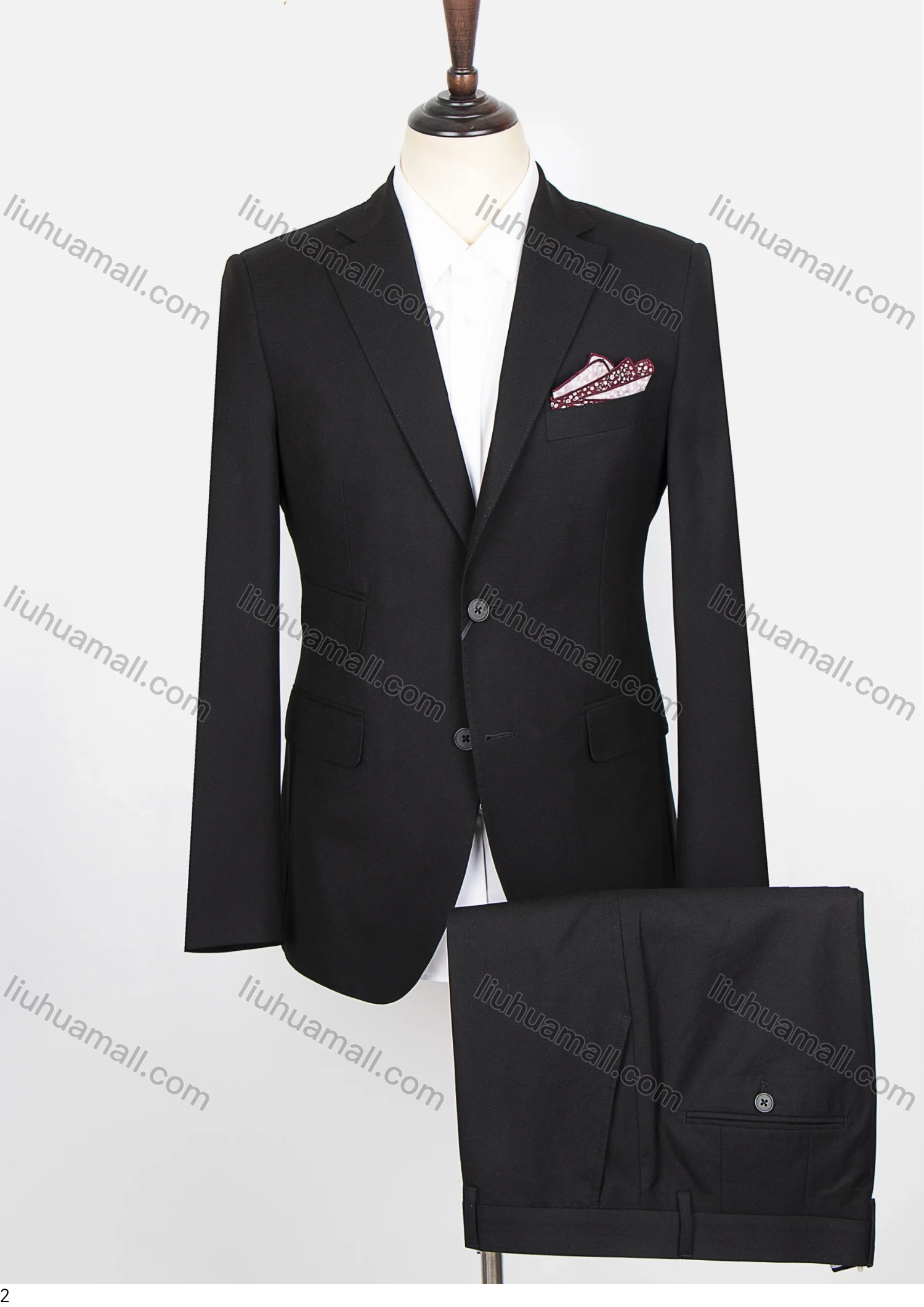 Wholesale Men's Business Plain Single Breasted Flap Pockets Blazer & Suit Pants 2-Piece Suit Sets MD220503# - Liuhuamall