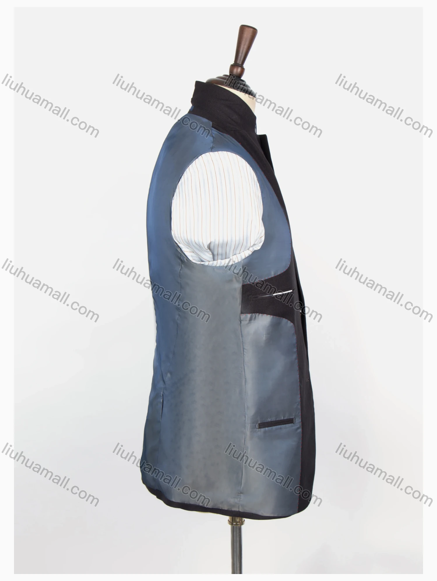 Wholesale Men's Formal Lapel Long Sleeve Two Buttons Patch Pocket Plain Blazer Jackets - Liuhuamall