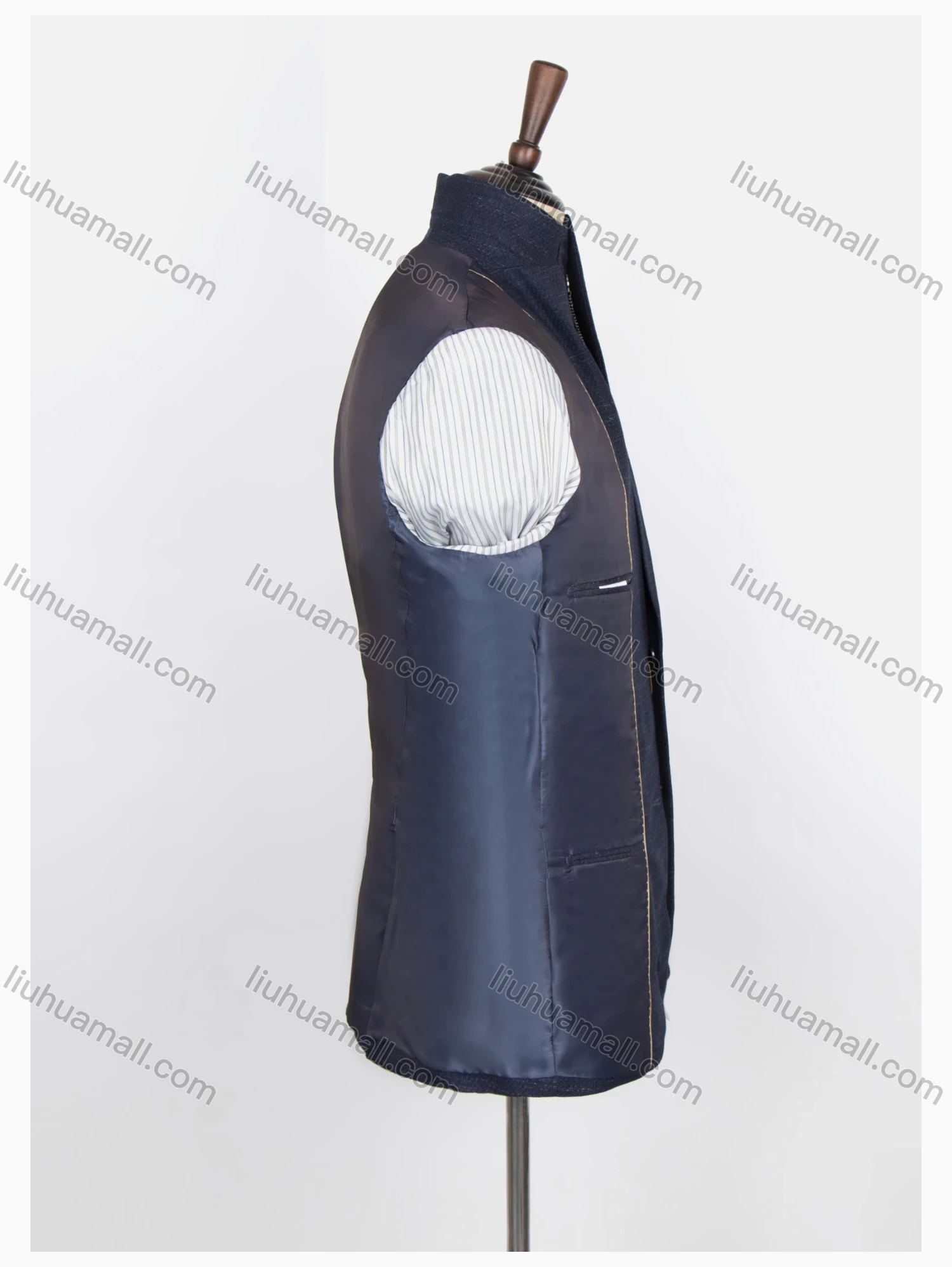 Wholesale Men's Formal Plain Lapel Long Sleeve Flap Pockets Two Buttons Blazer Jackets - Liuhuamall