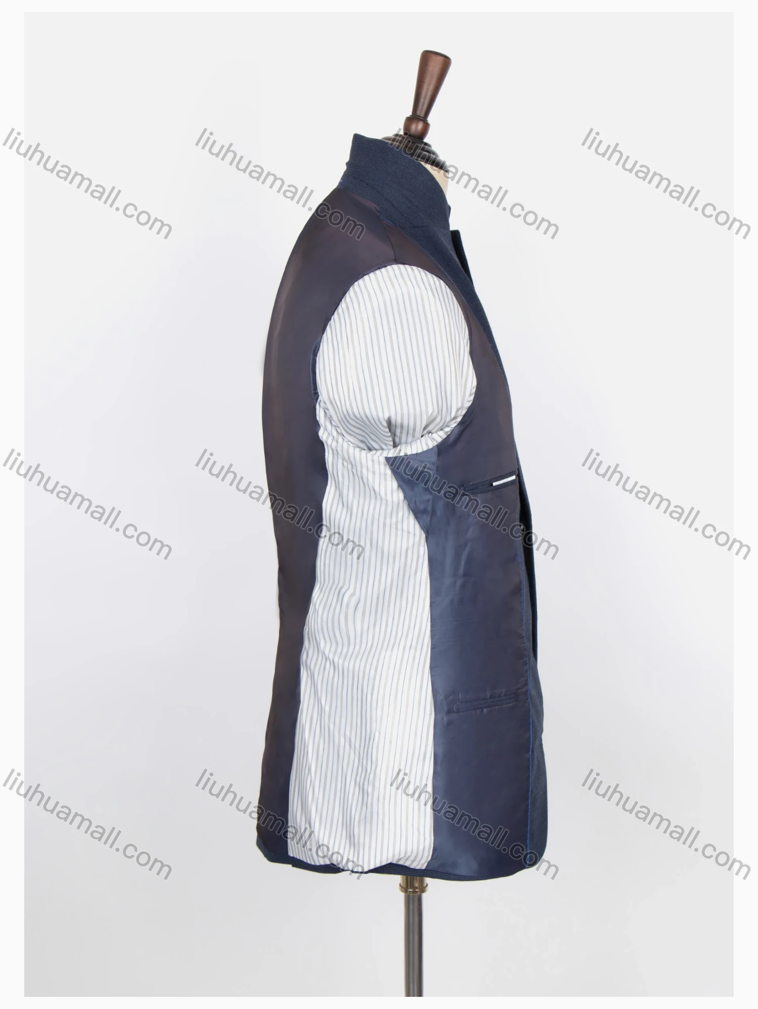 Wholesale Men's Formal Plain Lapel Long Sleeve Two Buttons Flap Pockets Blazer Jackets - Liuhuamall