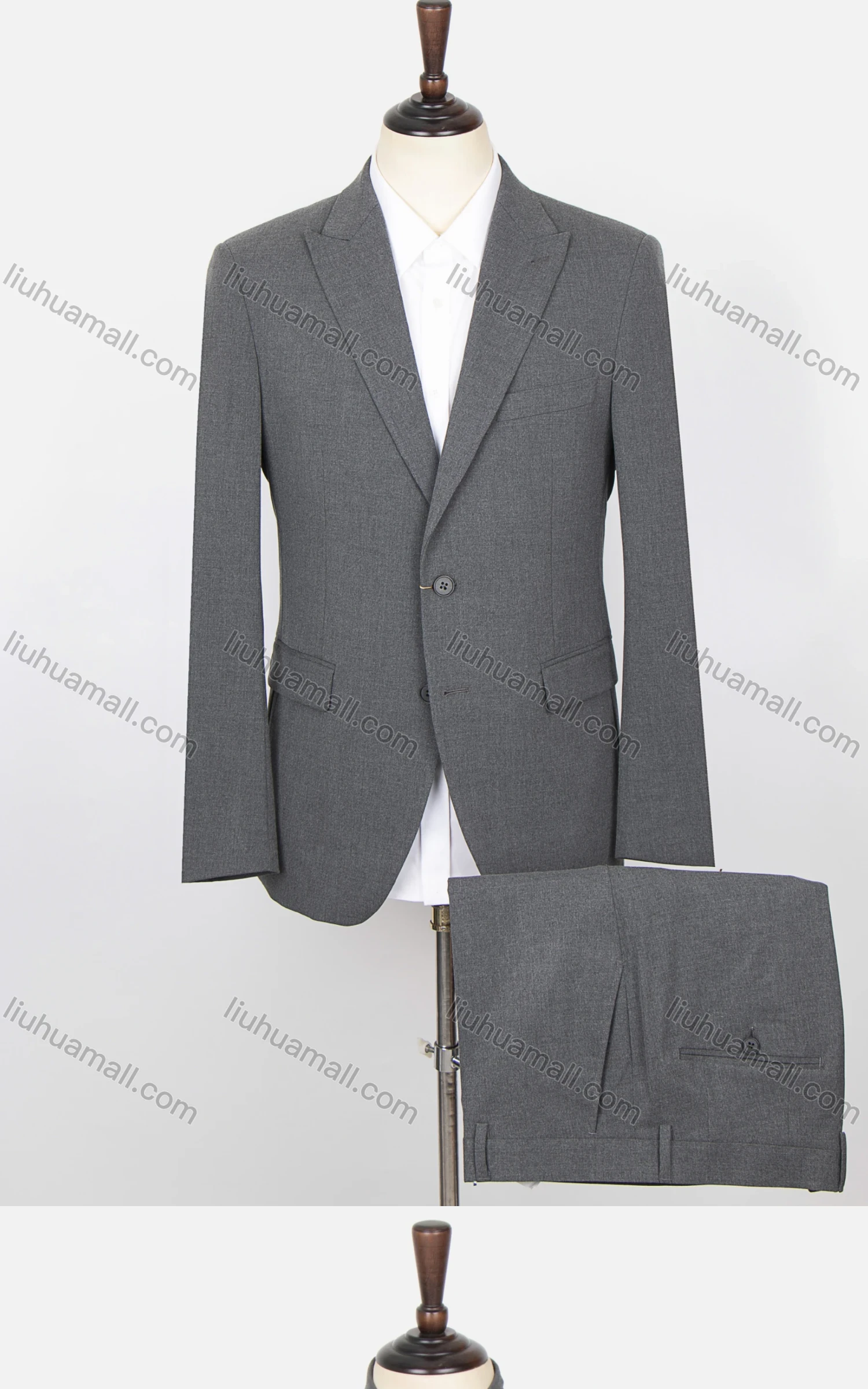 Wholesale Men's Plain Single Breasted Flap Pockets Long Sleeve Blazer & Pants 2-Piece Suit Sets SD220325S# - Liuhuamall