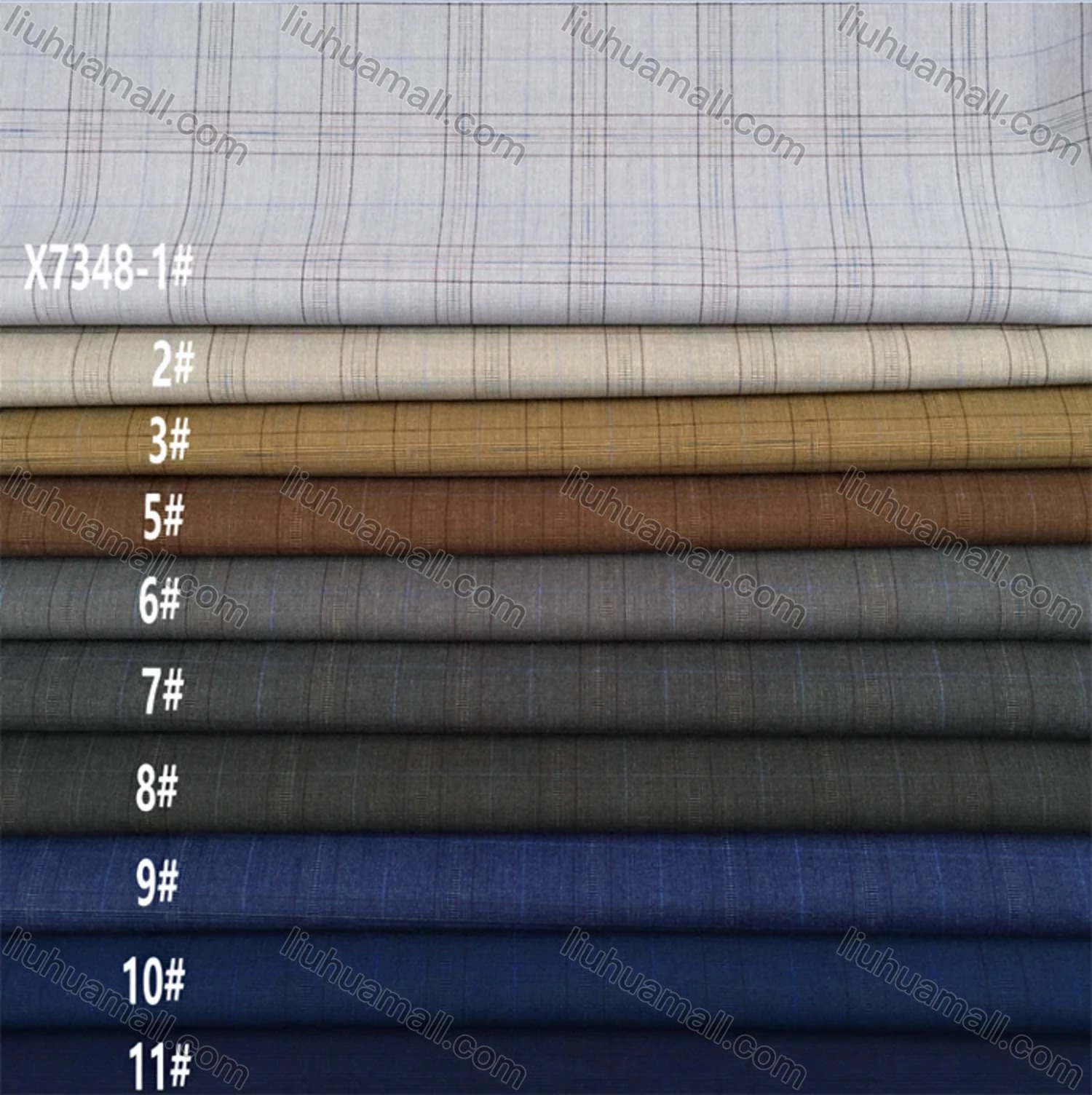 Wholesale Men's Formal Plaid Print Lapel Long Sleeve Double Breasted Flap Pockets Blazer Jackets X7348# - Liuhuamall