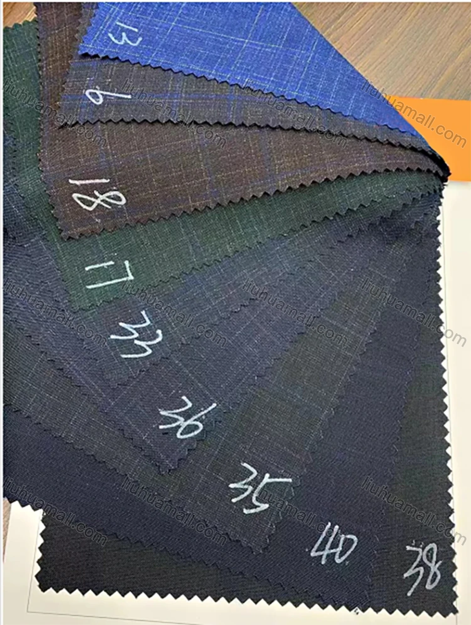 Wholesale Men's Formal Plaid Print Flap Pockets Double Breasted Blazer & Suit Pants 2-Piece Suit Sets OG2205-D2473-27# - Liuhuamall