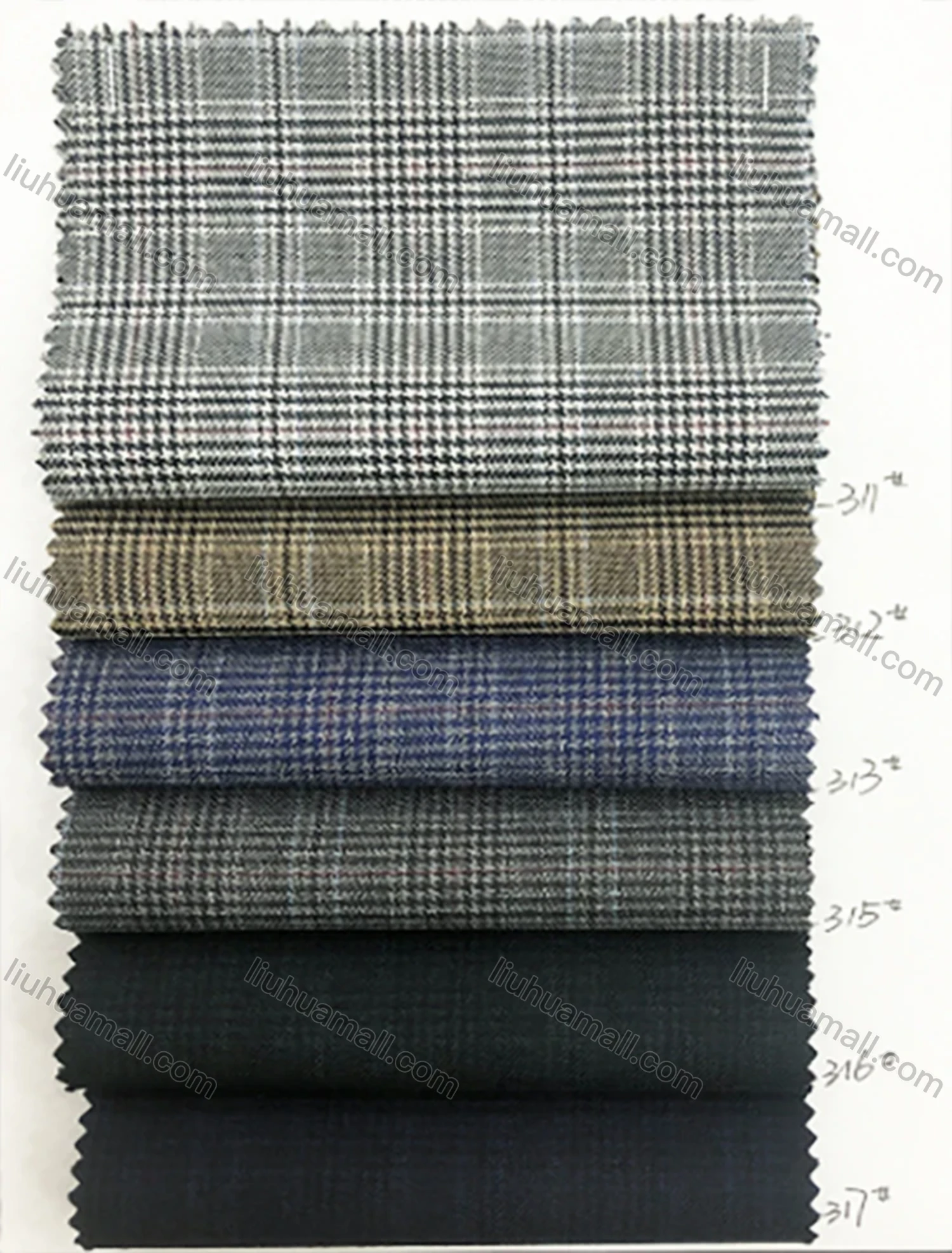 Wholesale Men's Formal Plaid Two Buttons Flap Pockets Blazer & Suit Pants 2-Piece Suit Sets SD220331S-3# - Liuhuamall