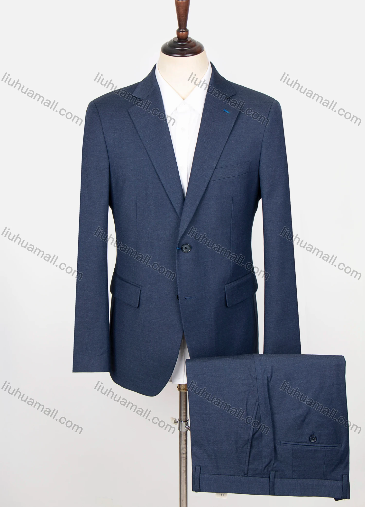 Wholesale Men's Formal Plain Single Breasted Flap Pockets Blazer & Suit Pants 2-Piece Suit Sets X21530-14# - Liuhuamall