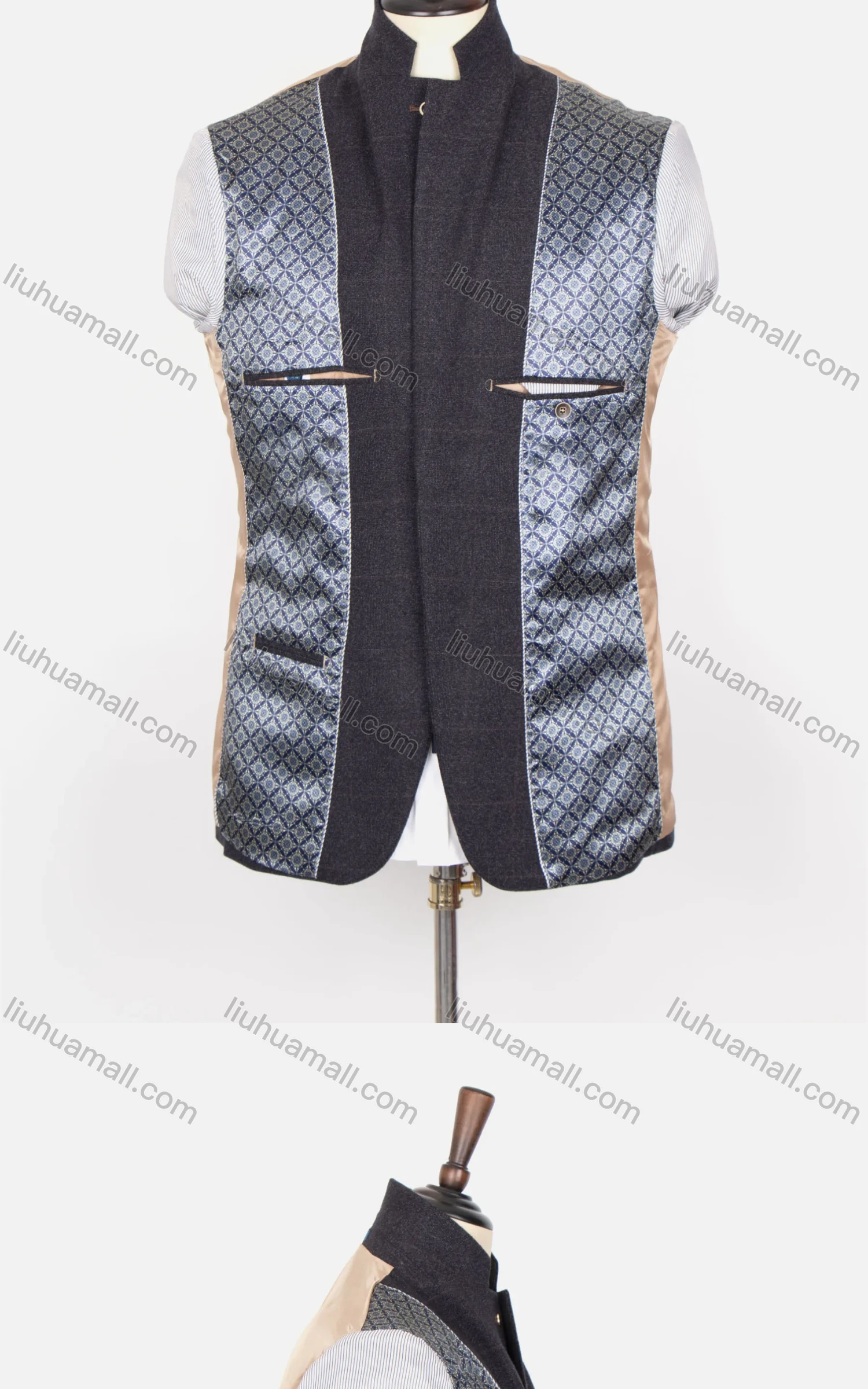 Wholesale Men's Formal Lapel Long Sleeve Single Breasted Flap Pockets Blazer Jackets - Liuhuamall