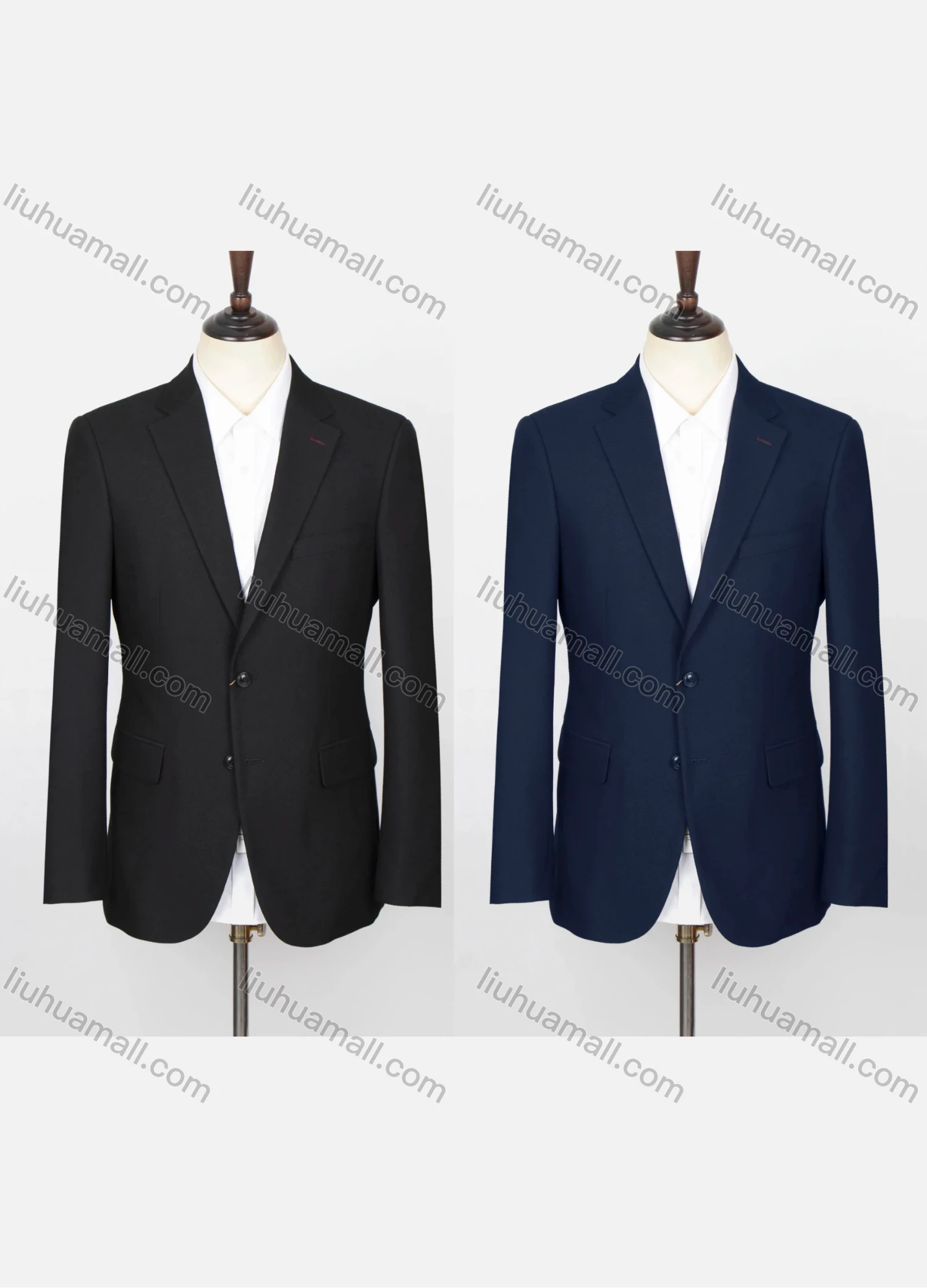 Wholesale Men's Formal Lapel Long Sleeve Single Breasted Flap Pockets Blazer Jackets X21539-1# - Liuhuamall