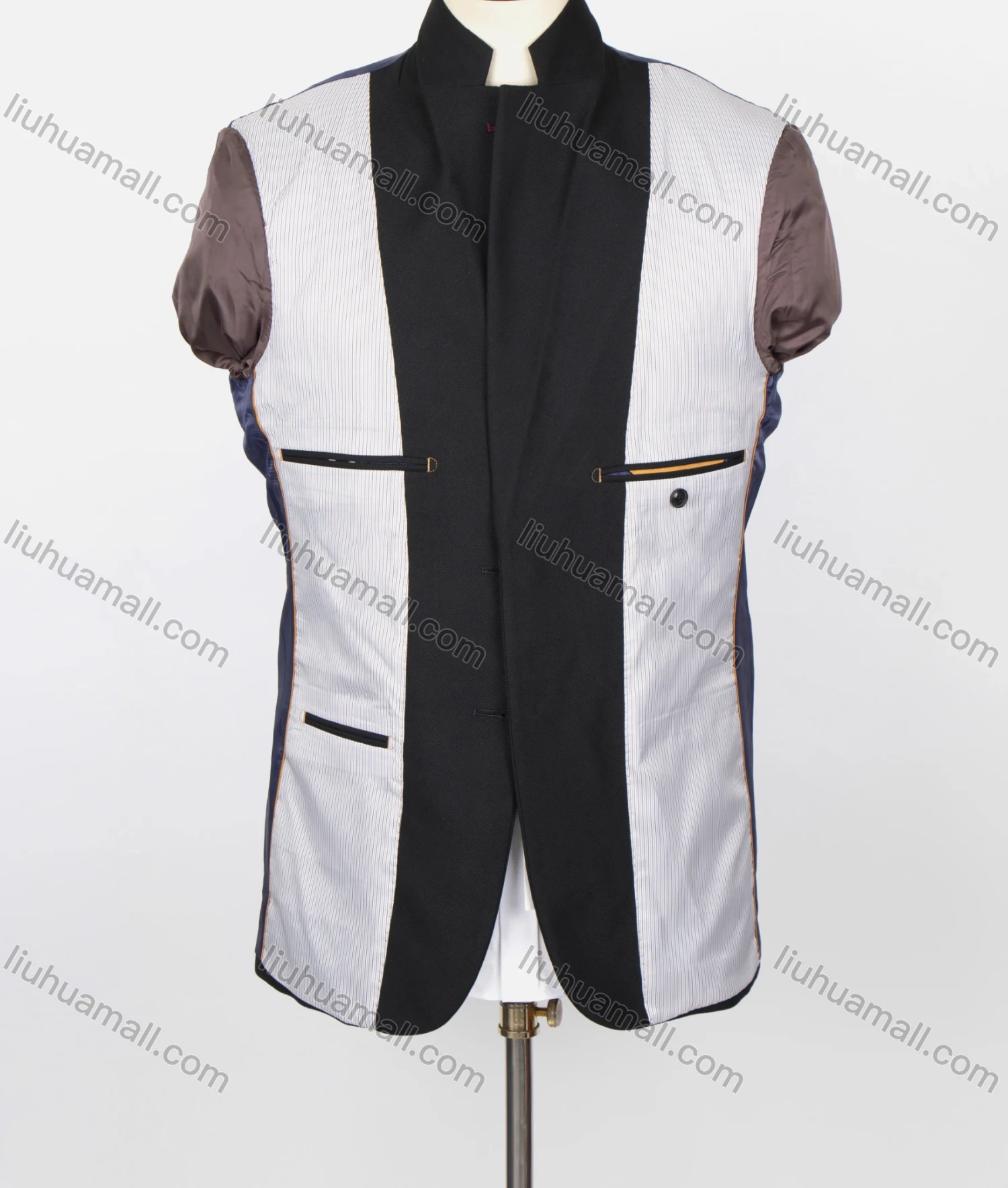 Wholesale Men's Formal Lapel Long Sleeve Single Breasted Flap Pockets Blazer Jackets X21539-1# - Liuhuamall