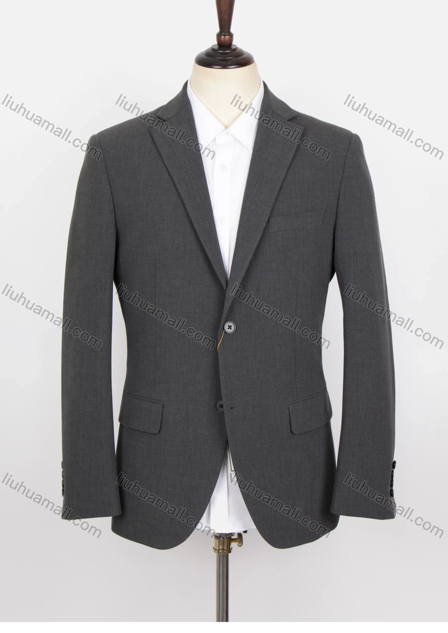 Wholesale Men's Formal Lapel Long Sleeve Single Breasted Flap Pockets Blazer Jackets X21732-1# - Liuhuamall