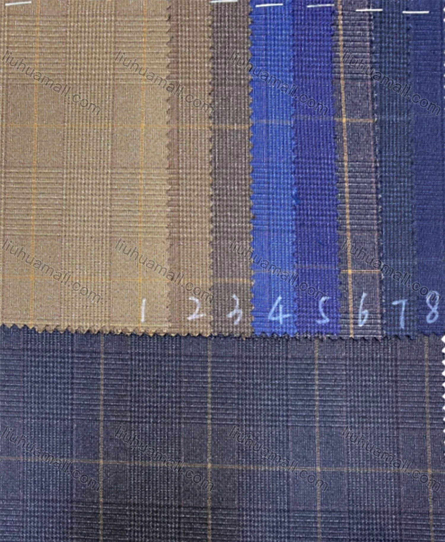 Wholesale Men's Formal Lapel Long Sleeve Single Breasted Flap Pockets Plaid Print Blazer Jackets - Liuhuamall