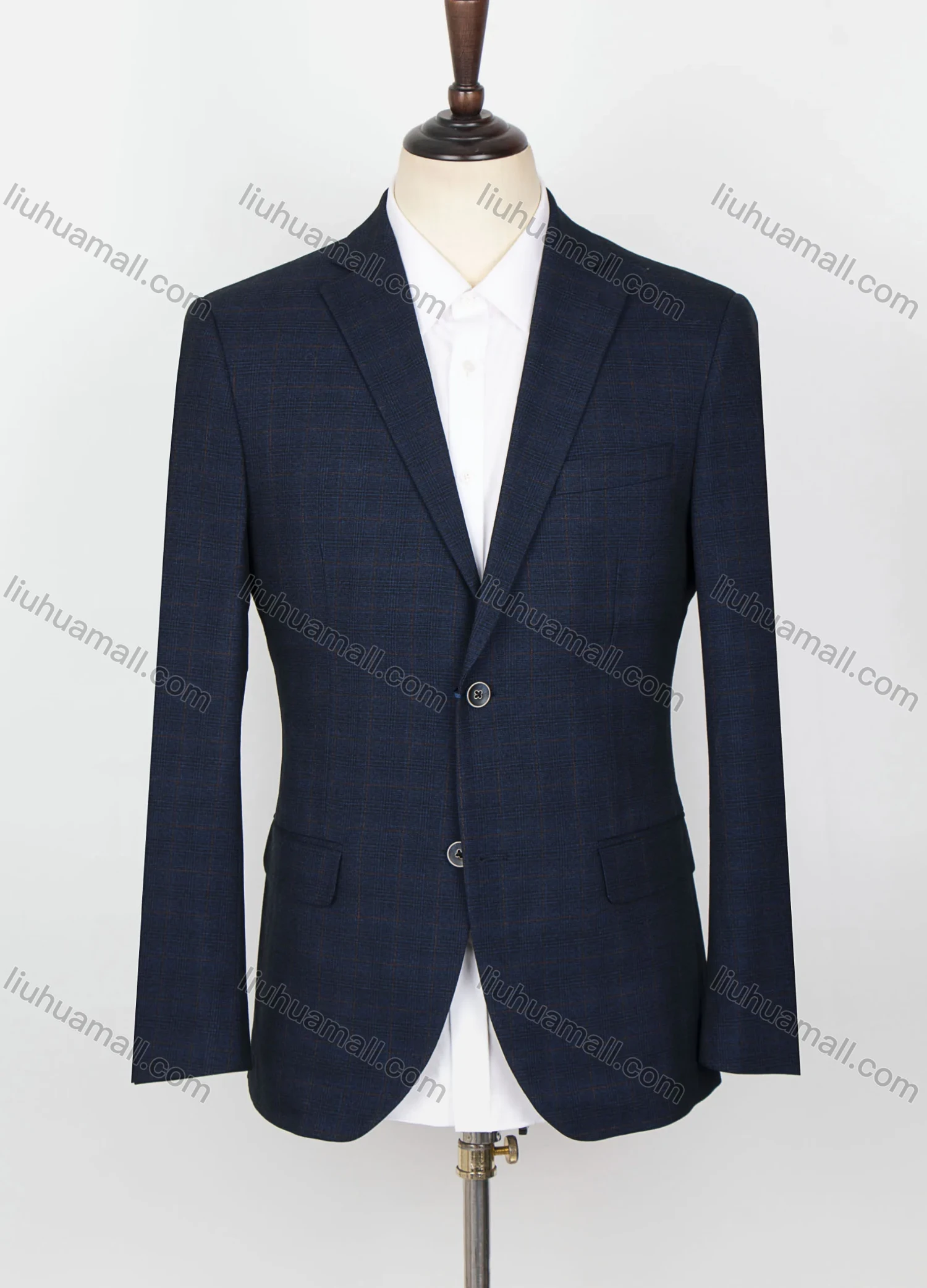 Wholesale Men's Formal Lapel Long Sleeve Single Breasted Flap Pockets Blazer Jackets X21430-1# - Liuhuamall