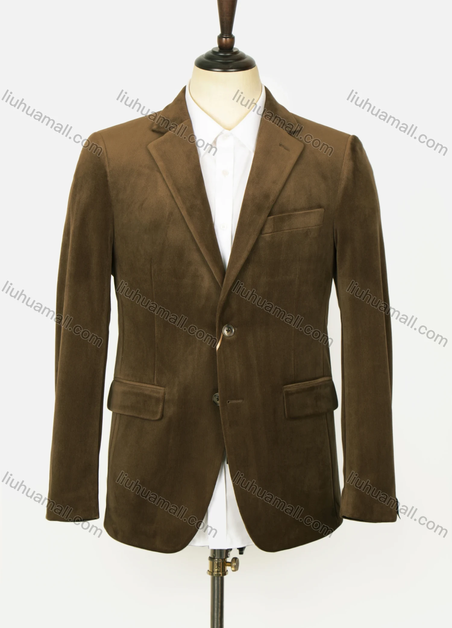 Wholesale Men's Formal Lapel Long Sleeve Single Breasted Flap Pockets Plain Blazer Jackets X21680-2# - Liuhuamall