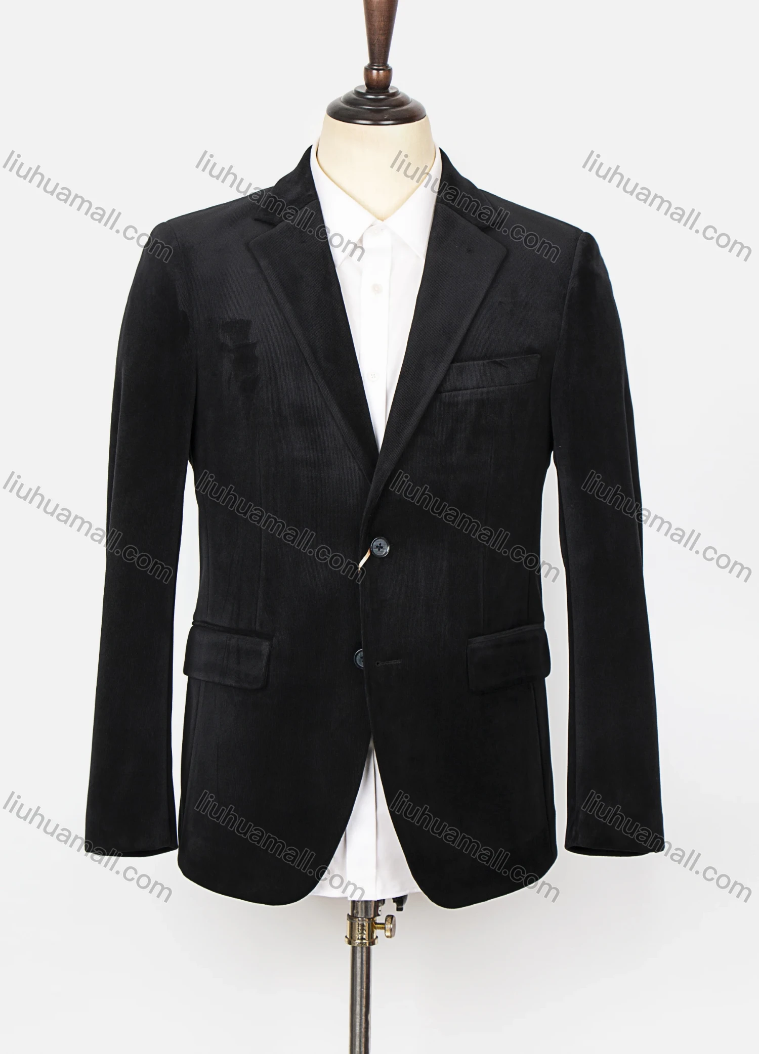 Wholesale Men's Formal Lapel Long Sleeve Single Breasted Flap Pockets Plain Blazer Jackets X21680-5# - Liuhuamall