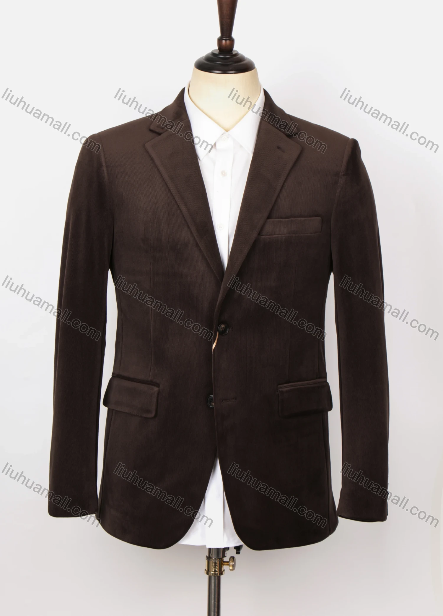 Wholesale Men's Formal Lapel Long Sleeve Single Breasted Flap Pockets Plain Blazer Jackets X21680-7# - Liuhuamall