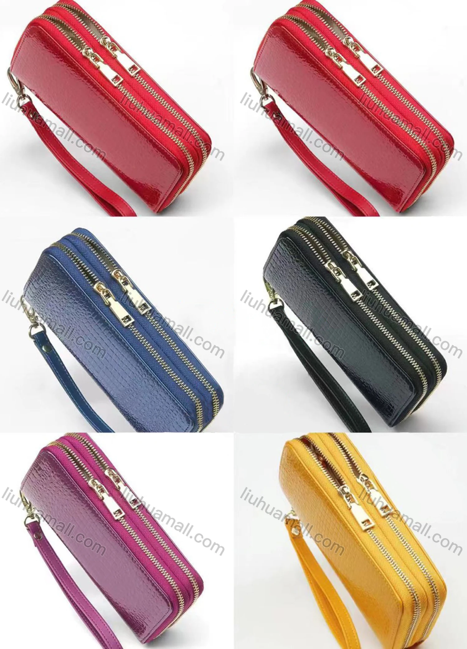 Wholesale Women's Casual Nylon Plain Clutch Handbag Purse With Multiple Compartments - Liuhuamall
