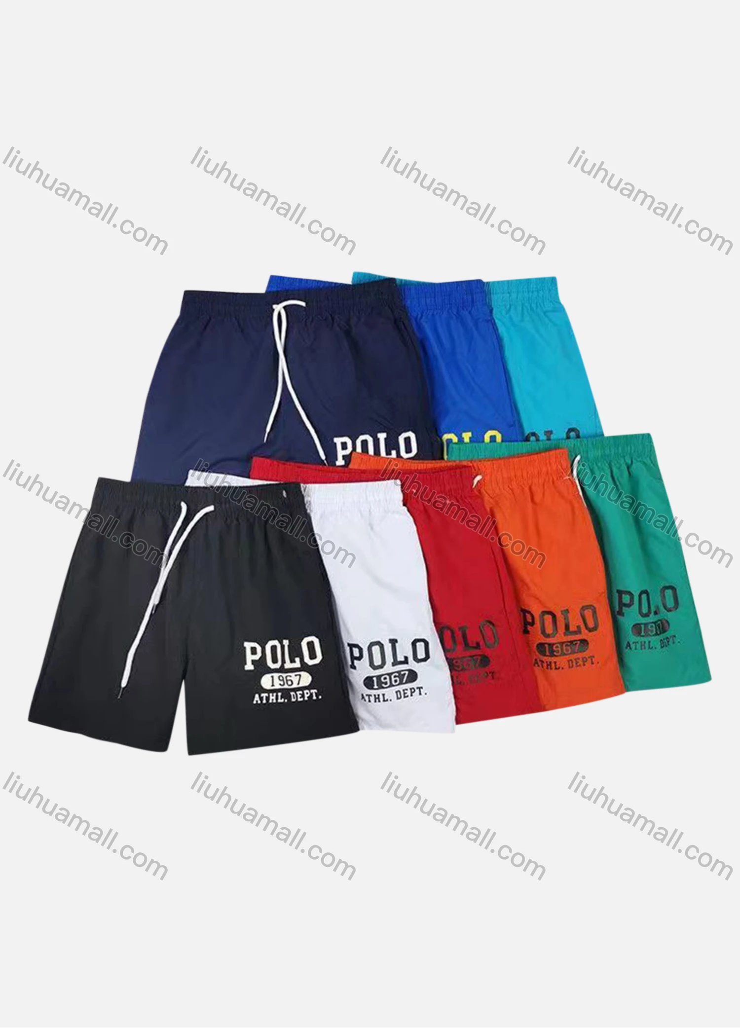 Wholesale Men's Casual Drawstring Letter Print Shorts - Liuhuamall