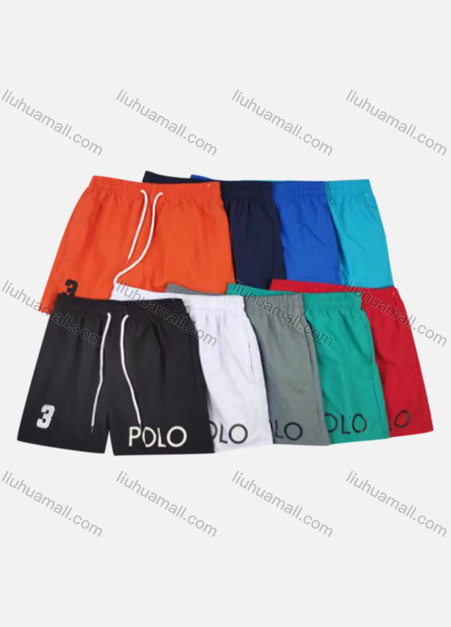 Wholesale Men's Casual Drawstring Letter Print Shorts - Liuhuamall