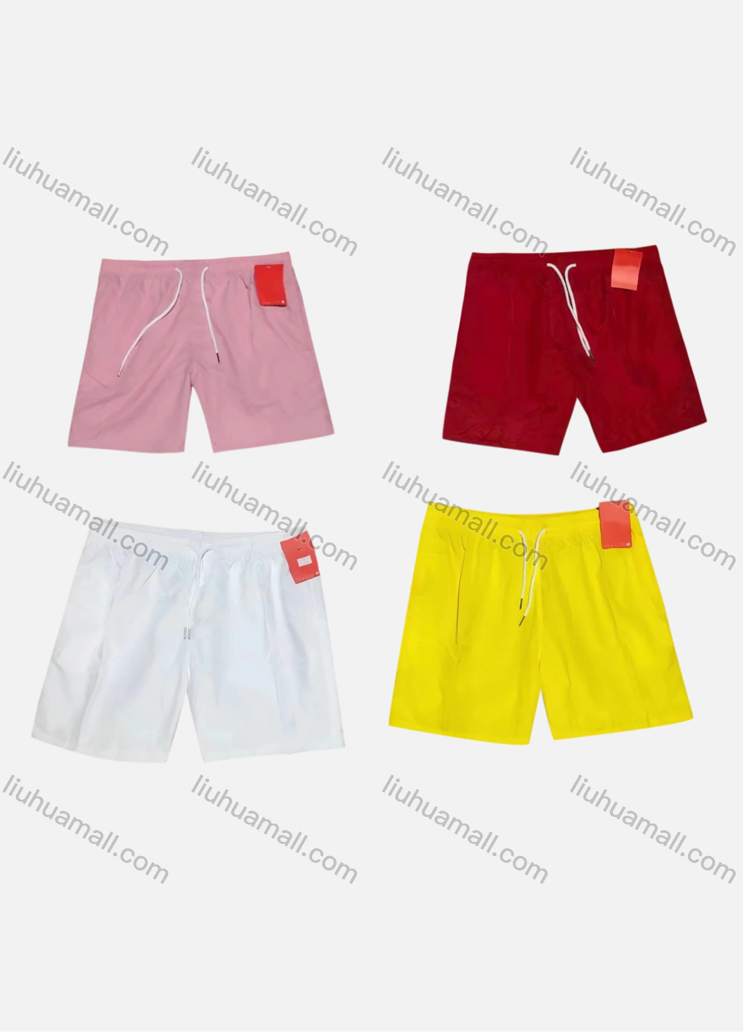 Wholesale Men's Casual Drawstring Plain Shorts - Liuhuamall