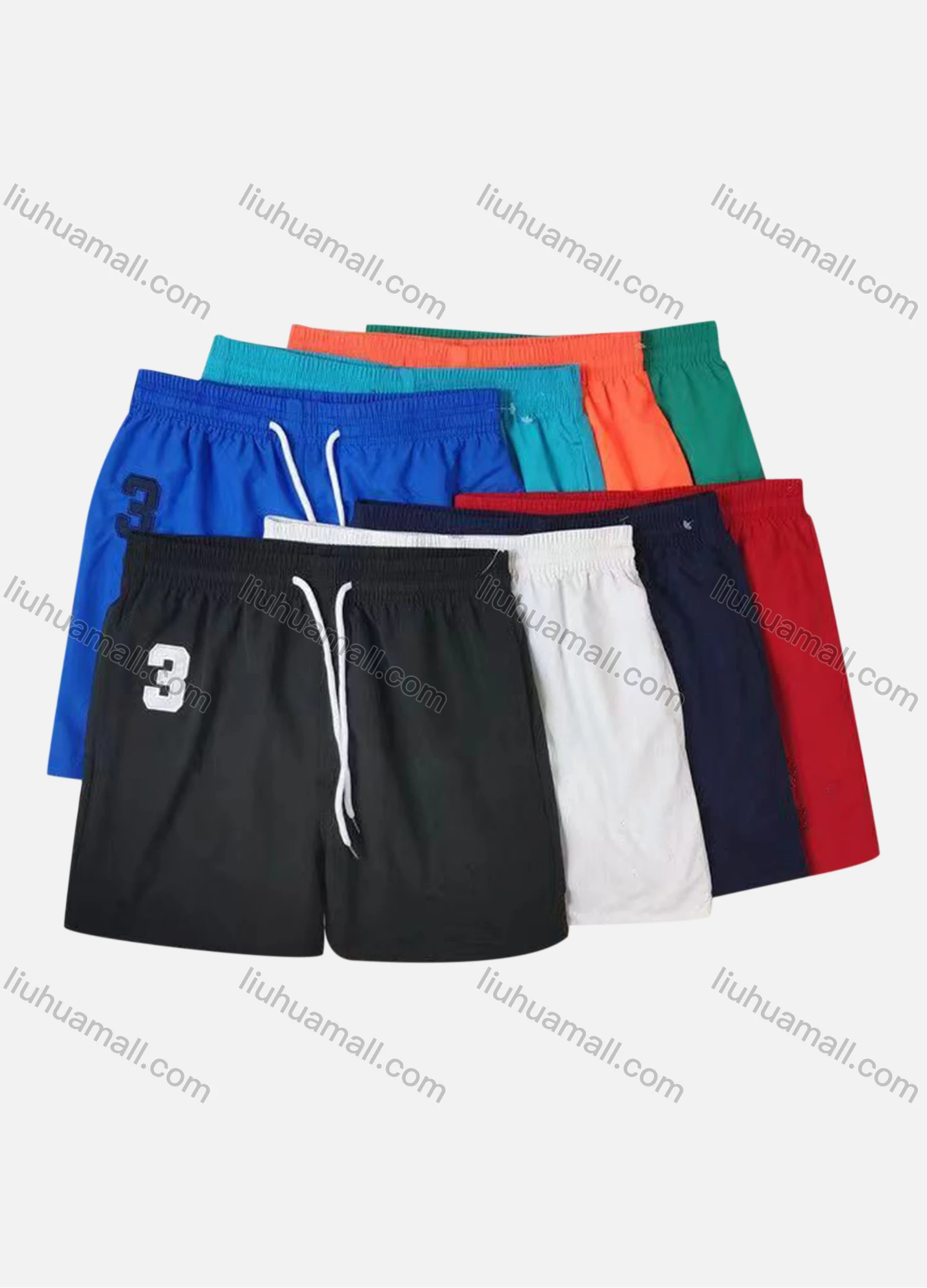 Wholesale Men's Casual Drawstring Letter Print Shorts - Liuhuamall