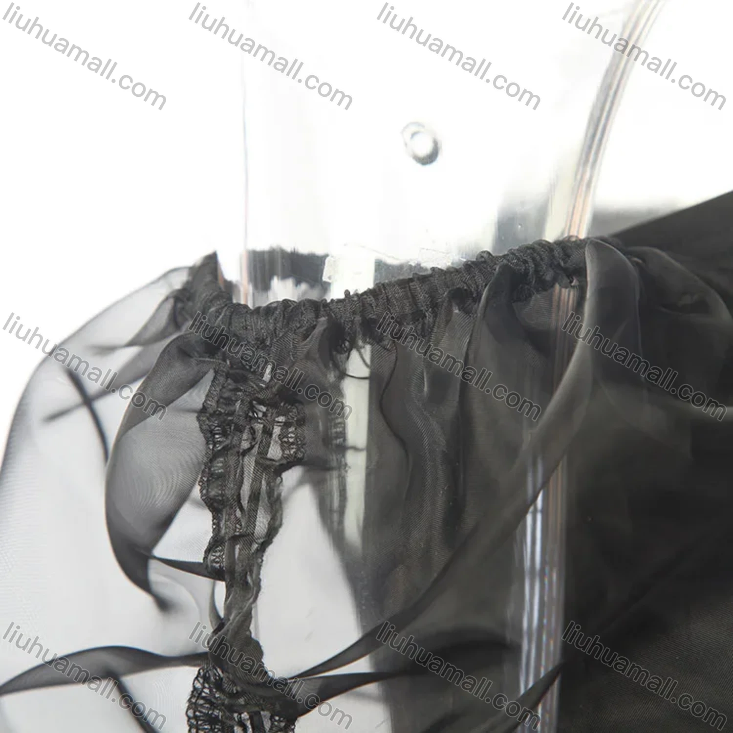 Wholesale Women's Plain Off Shoulder Mesh Sleeve Lace Up Bodycon Short Dress - Liuhuamall