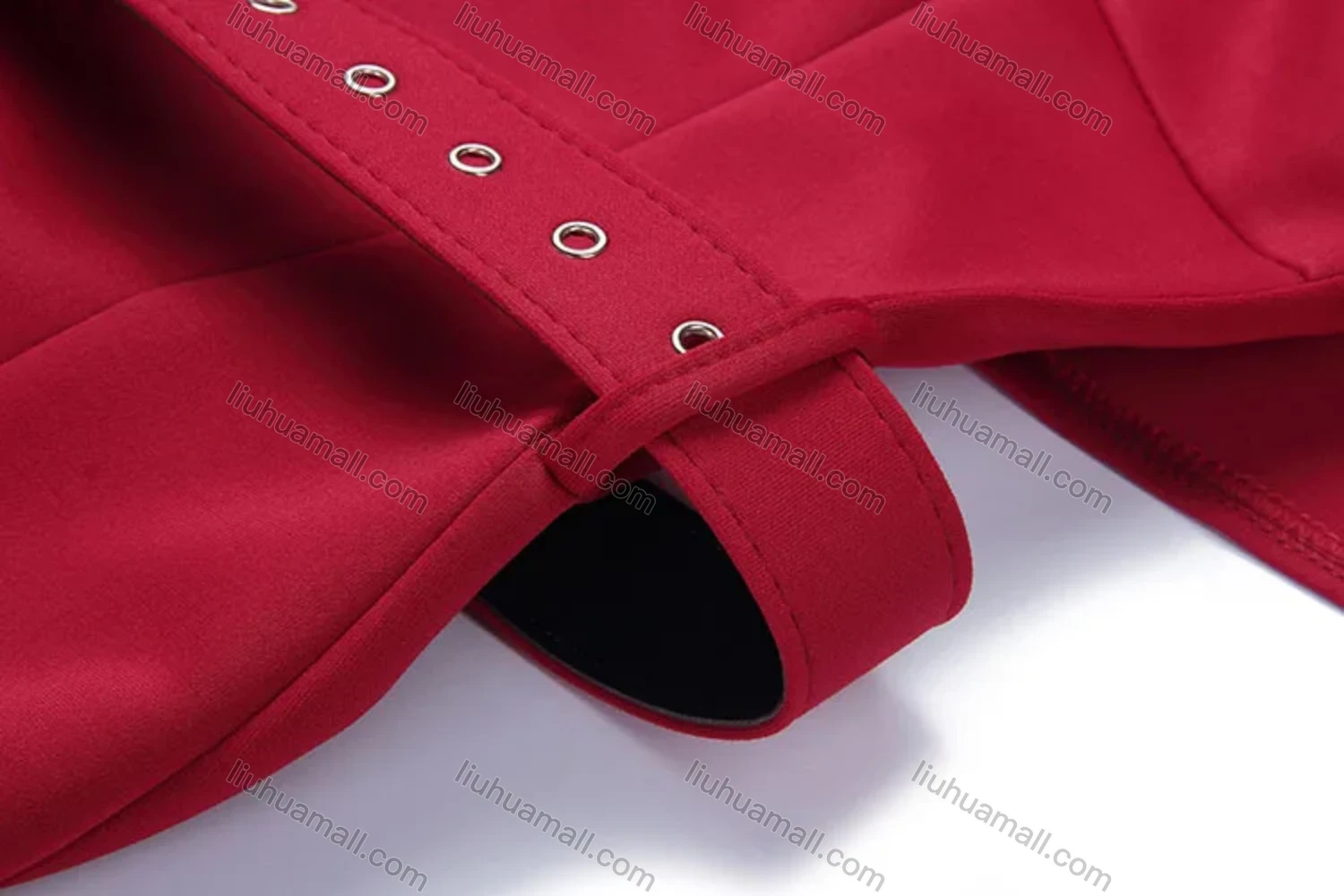 Wholesale Women's Plain Layered Ruffle Trim Bodycon Cocktail Midi Dress With Belt - Liuhuamall