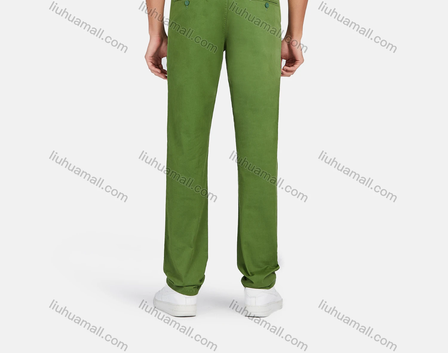 Wholesale Men's Casual Classic Fit Flat Front Straight Leg Pants - Liuhuamall