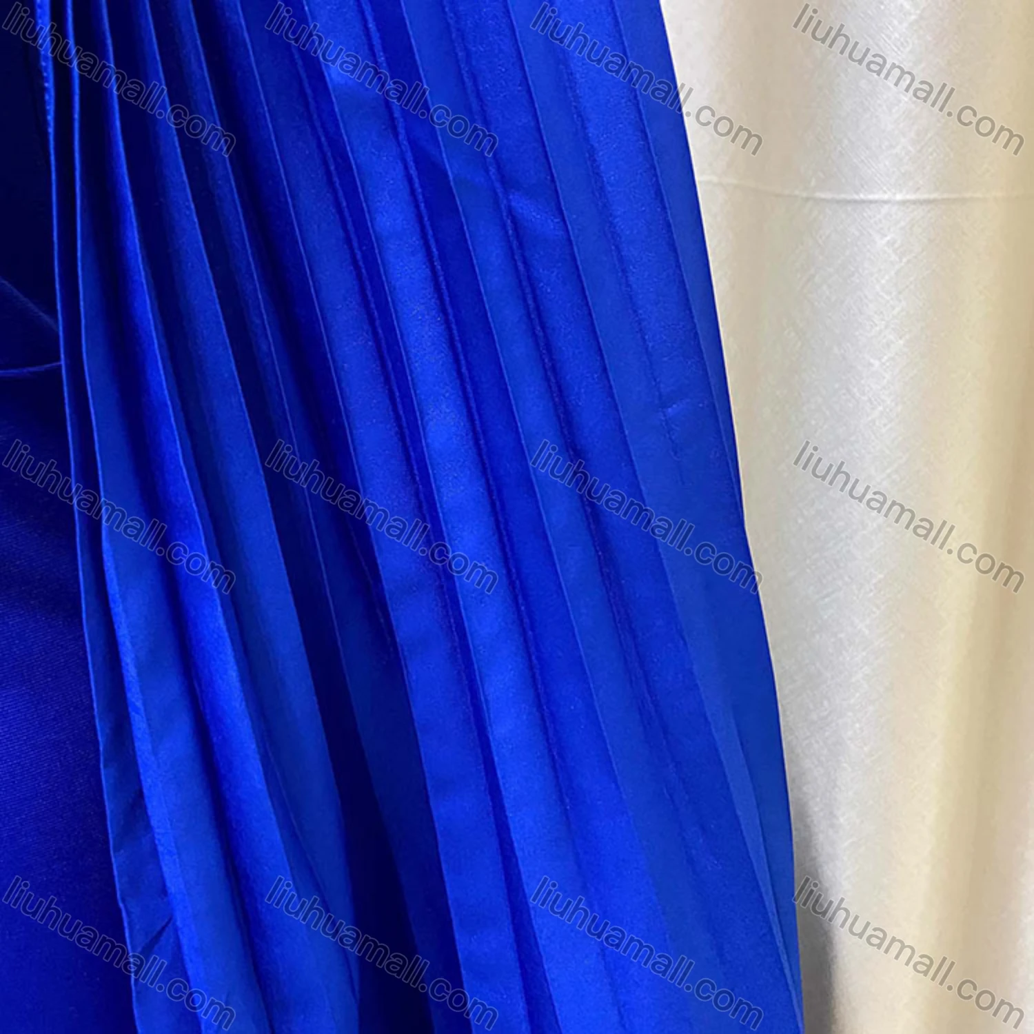 Wholesale Women's Plain Round Neck Pleated Shawl Sleeve Bodycon Cocktail Midi Dress - Liuhuamall