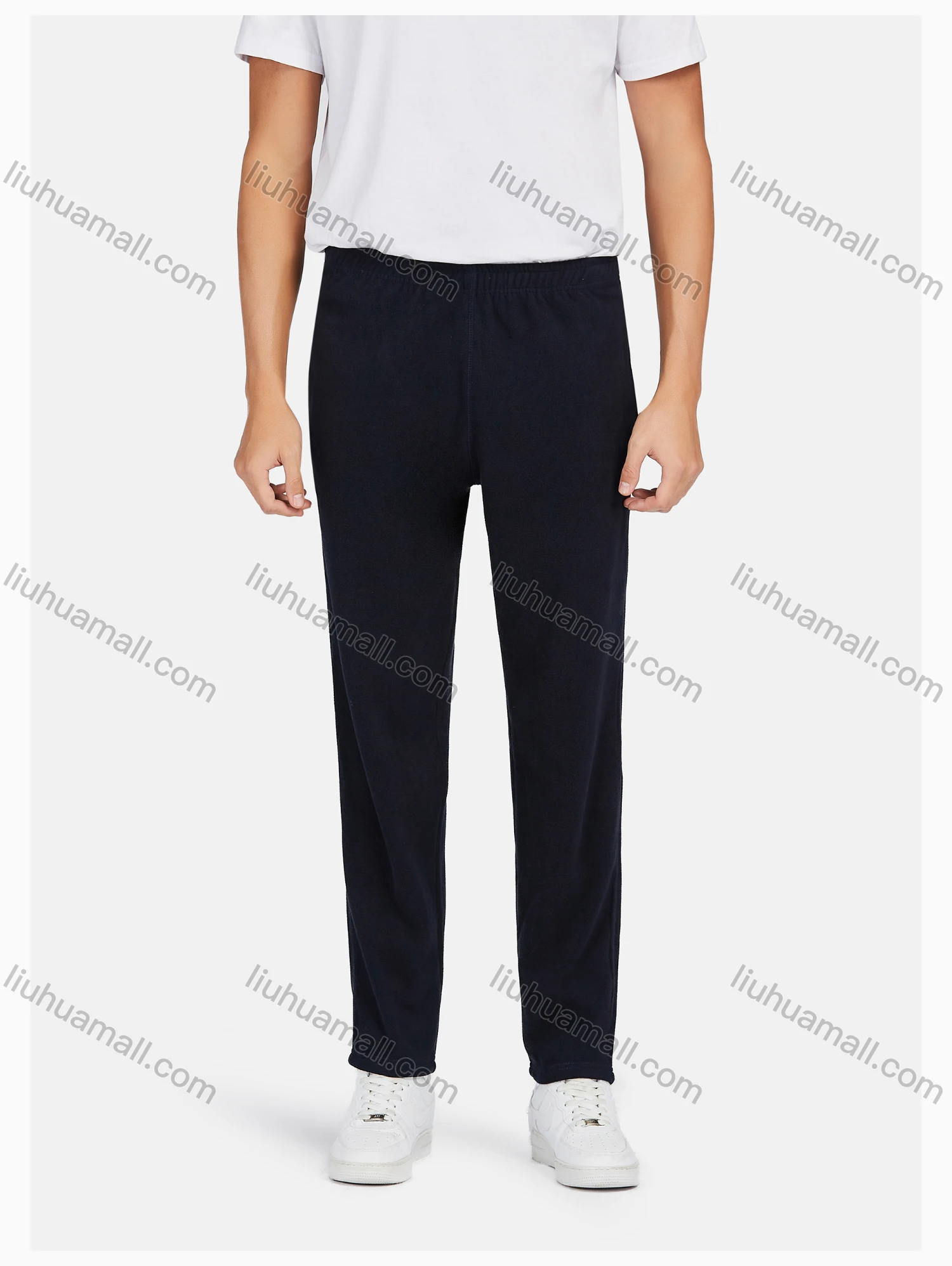 Wholesale Men's Casual Plain Zipper Warm Hooded Jacket & Pants 2 Pieces Set - Liuhuamall