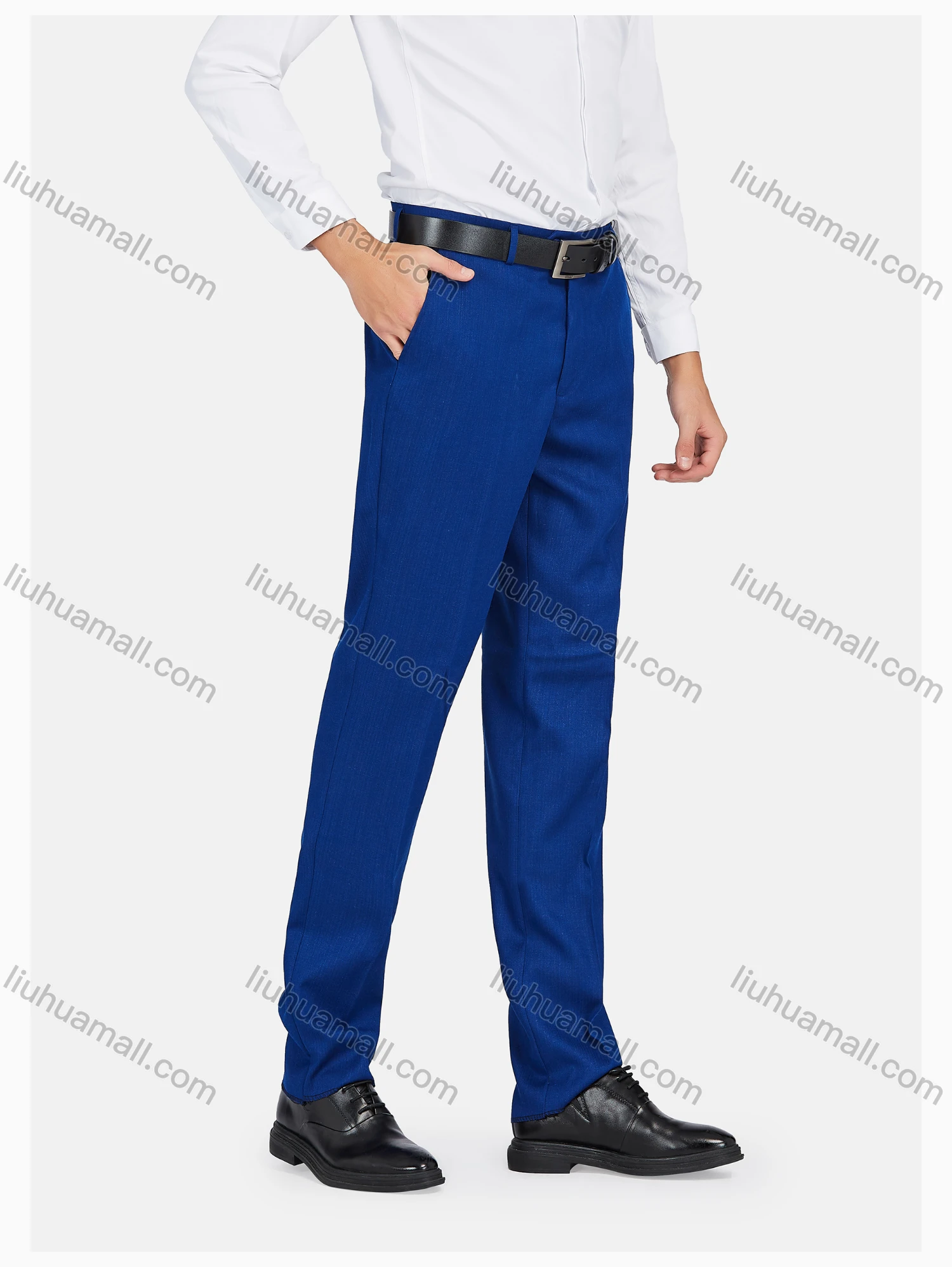 Wholesale Men's Formal Lapel Plain Pockets Blazer & Double Breasted Vest & Pant 3 Pieces Suit Sets - Liuhuamall