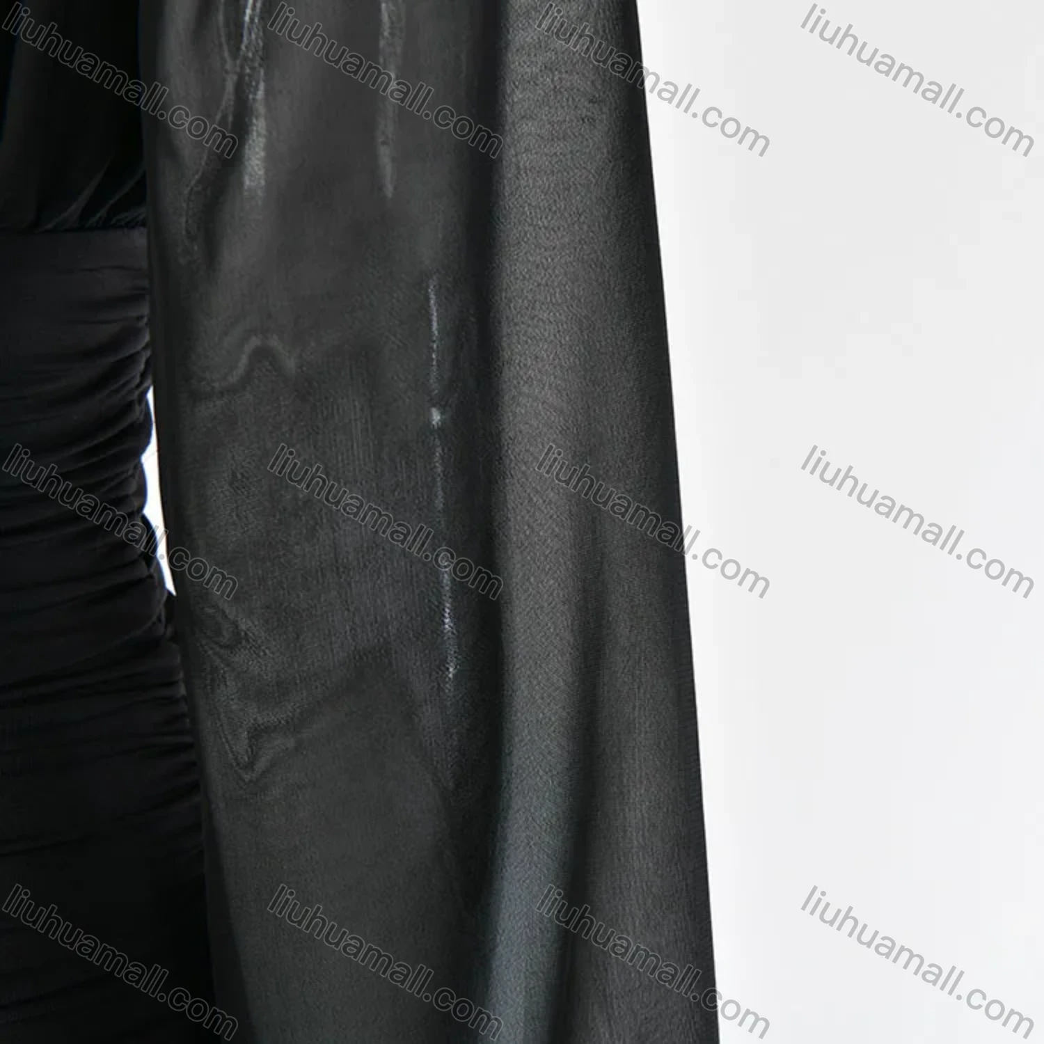 Wholesale Women's Sexy Plain Ruffle Trim V Neck Drawstring Bodycon Short Dress - Liuhuamall