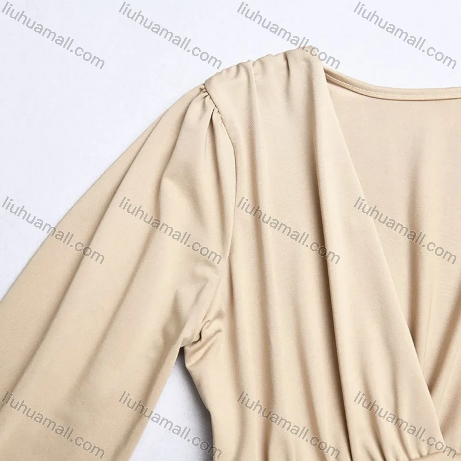 Wholesale Women's Sexy Plain Deep V Neck Long Sleeve Jumpsuit - Liuhuamall
