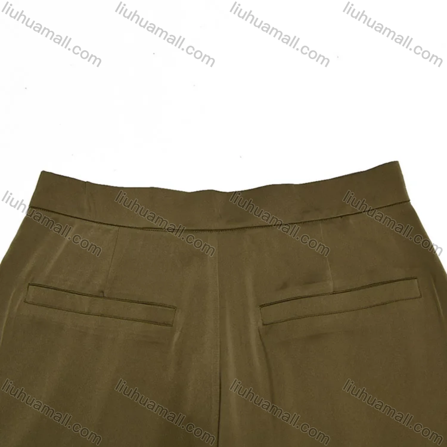 Wholesale Women's Casual Plain Tie Leg High Waist Pants - Liuhuamall