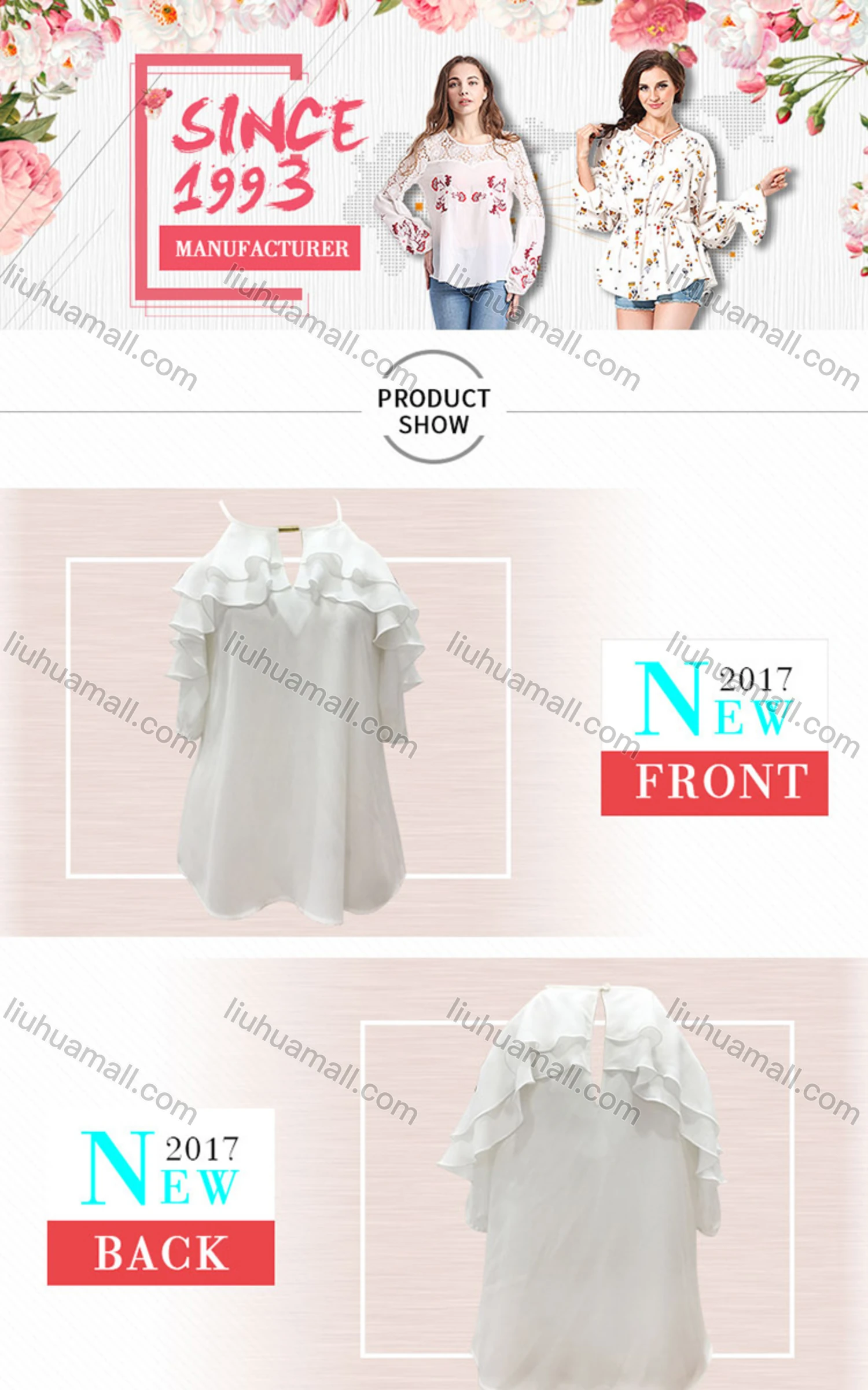 Wholesale Women's Plain Spaghetti Straps Ruffle Trim Cami Top - Liuhuamall