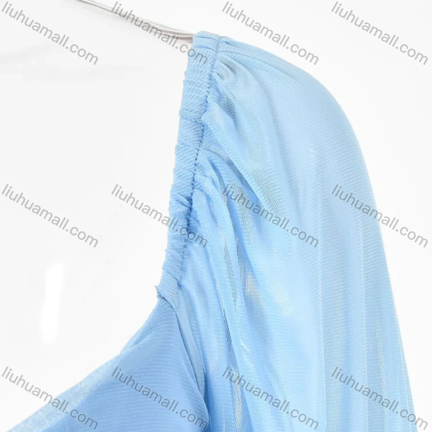 Wholesale Women's Sexy Plain V Neck Mesh Long Sleeve Backless Bodycon Short Dress - Liuhuamall